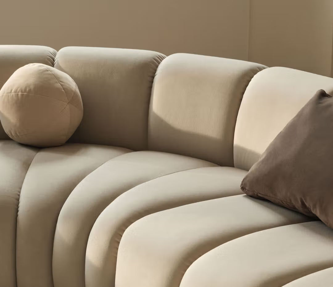 Velvet Armchair / Module LUPINE Black