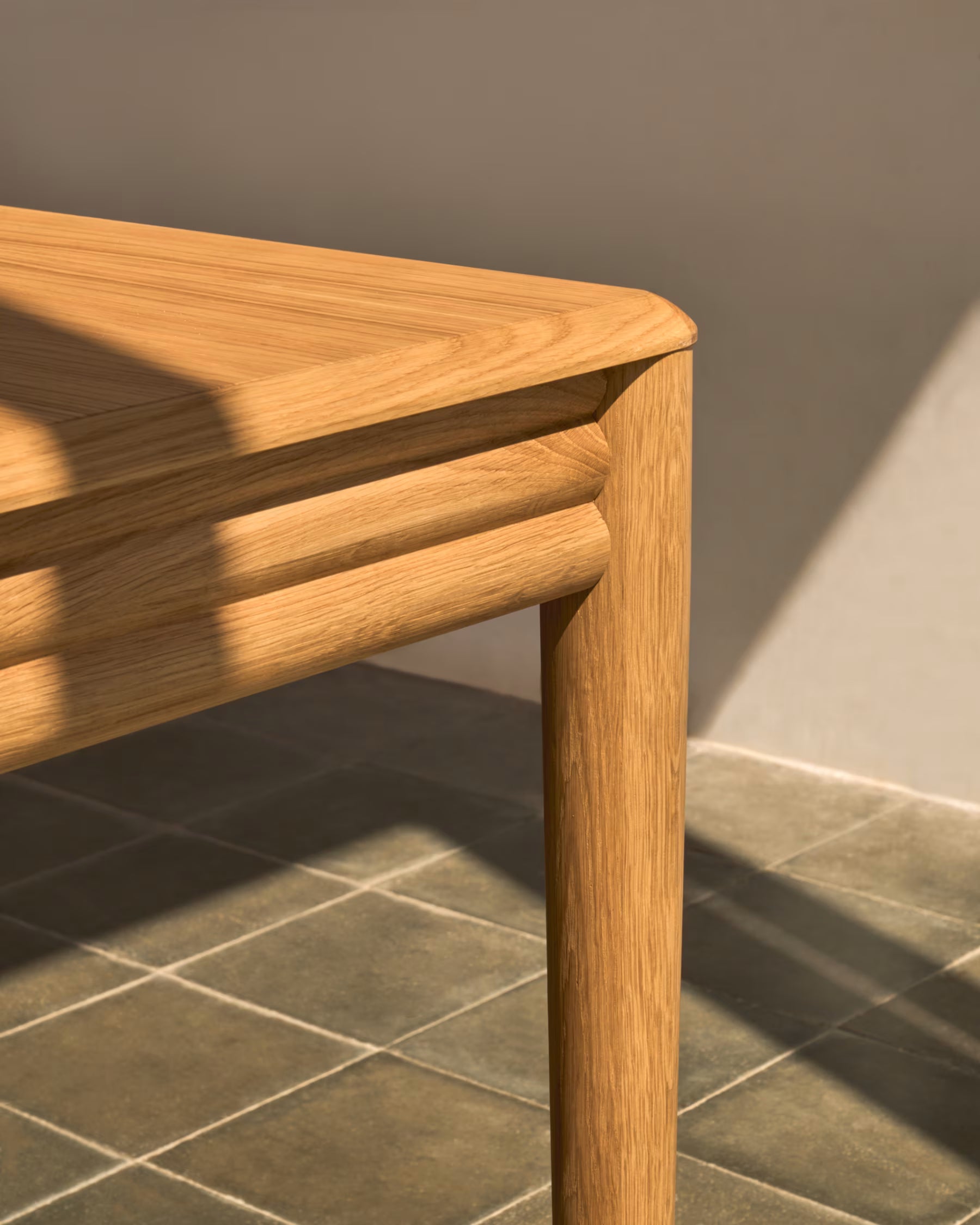 Folding table Lenon oak veneer