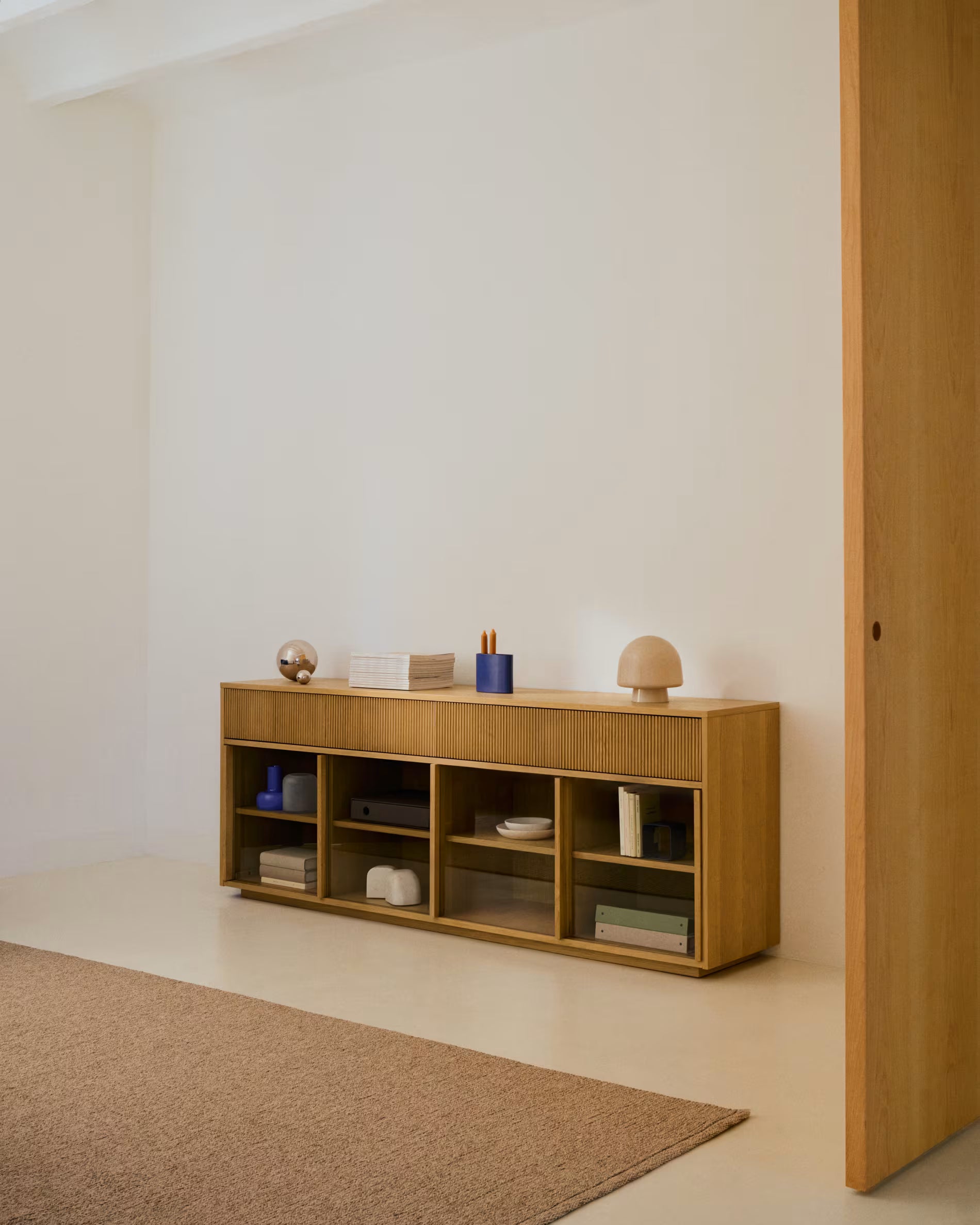 HELVINE Oak Veneer Sideboard