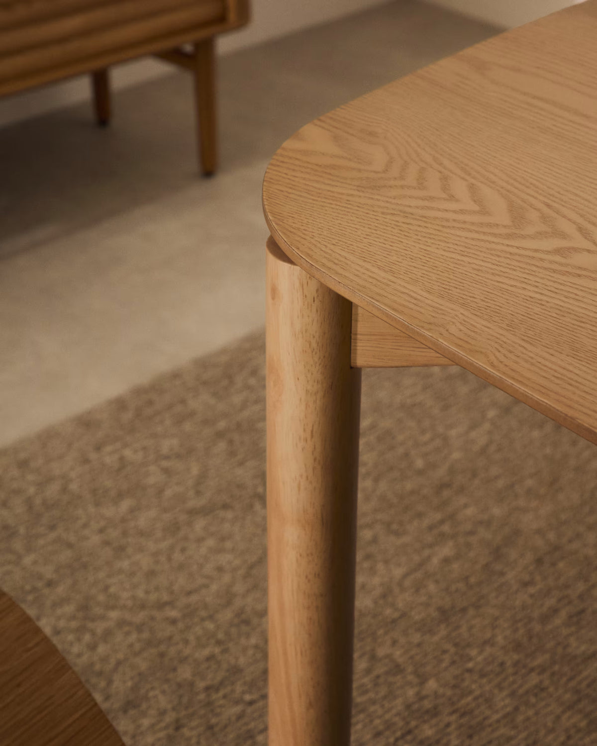 Rectangular table India veneer ash