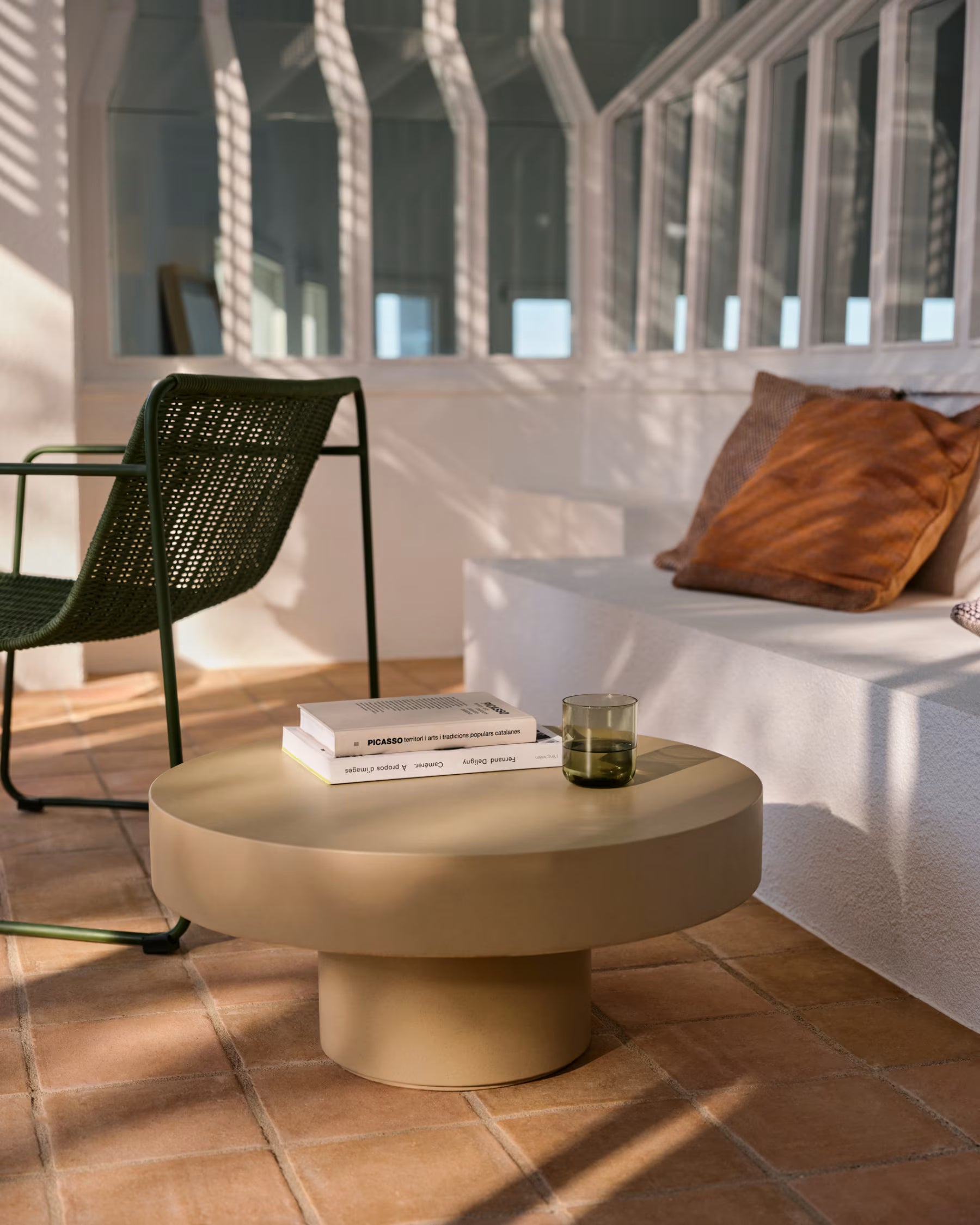 Aigablava coffee table beige cement