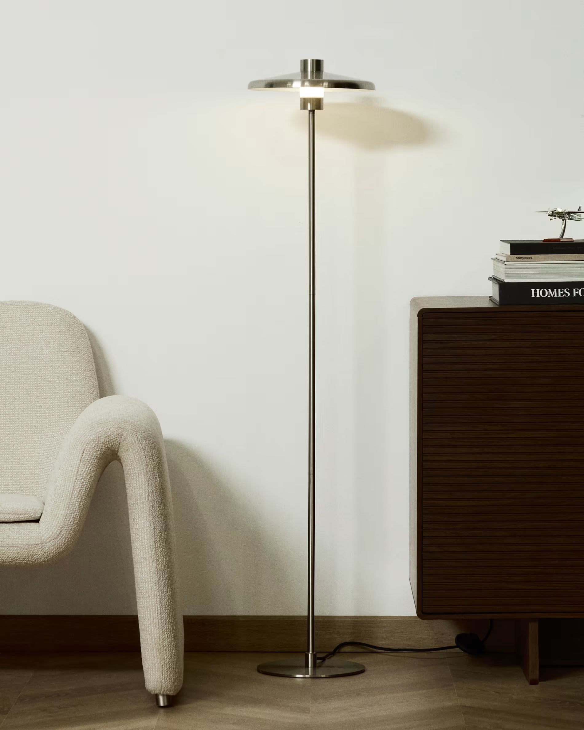 NUVIRA Silver Floor Lamp