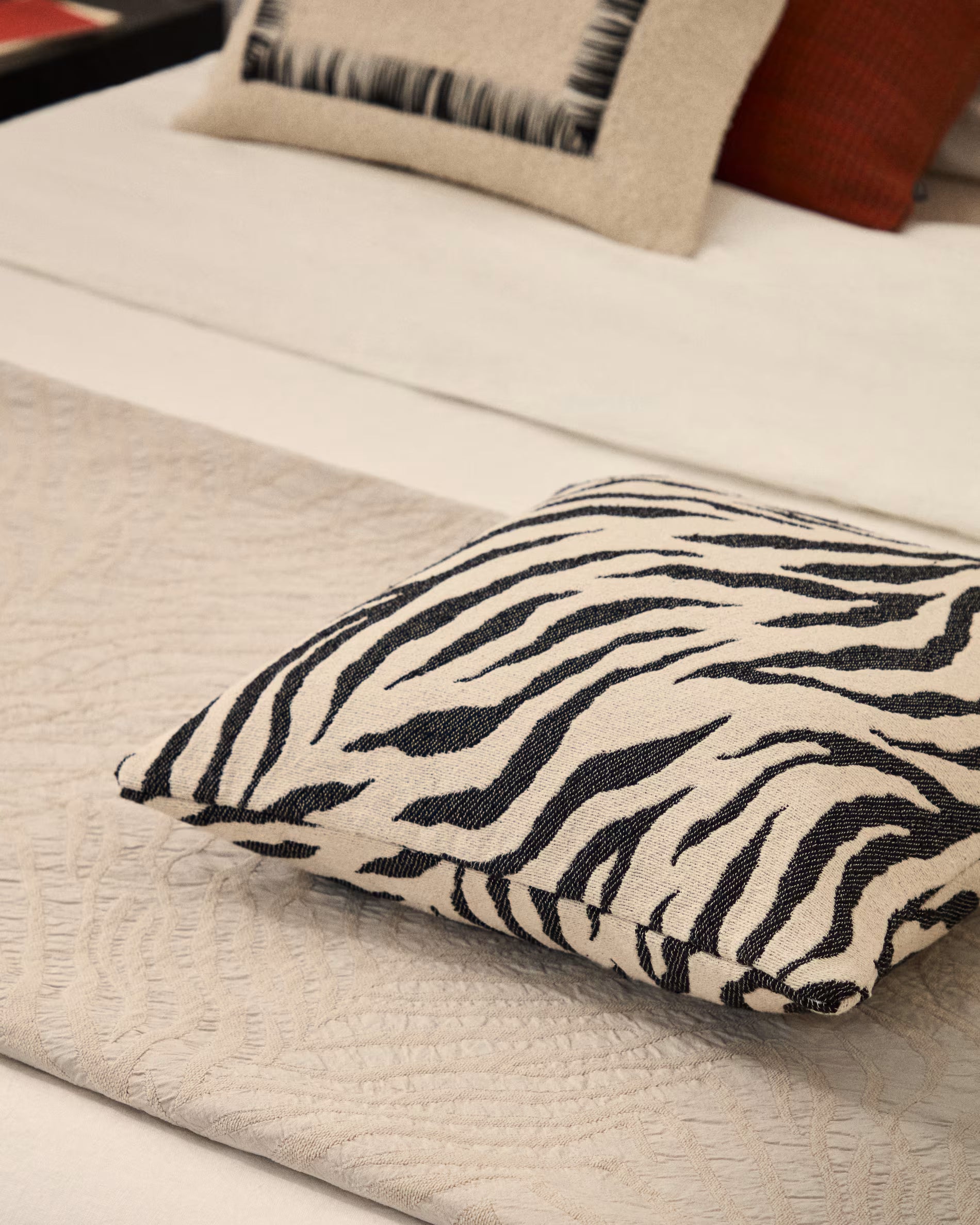 MELUNI zebra cushion cover