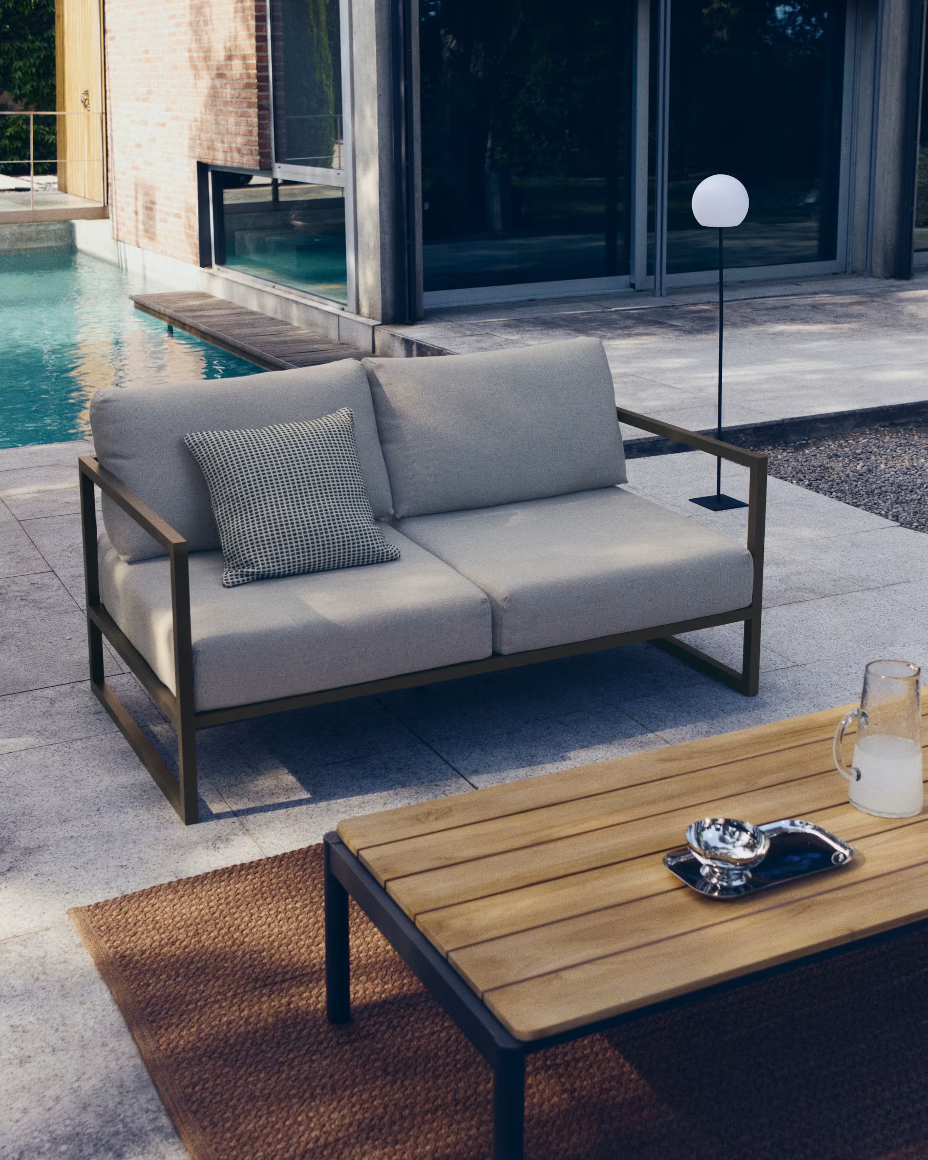 Outdoor rug DESPAS terracotta