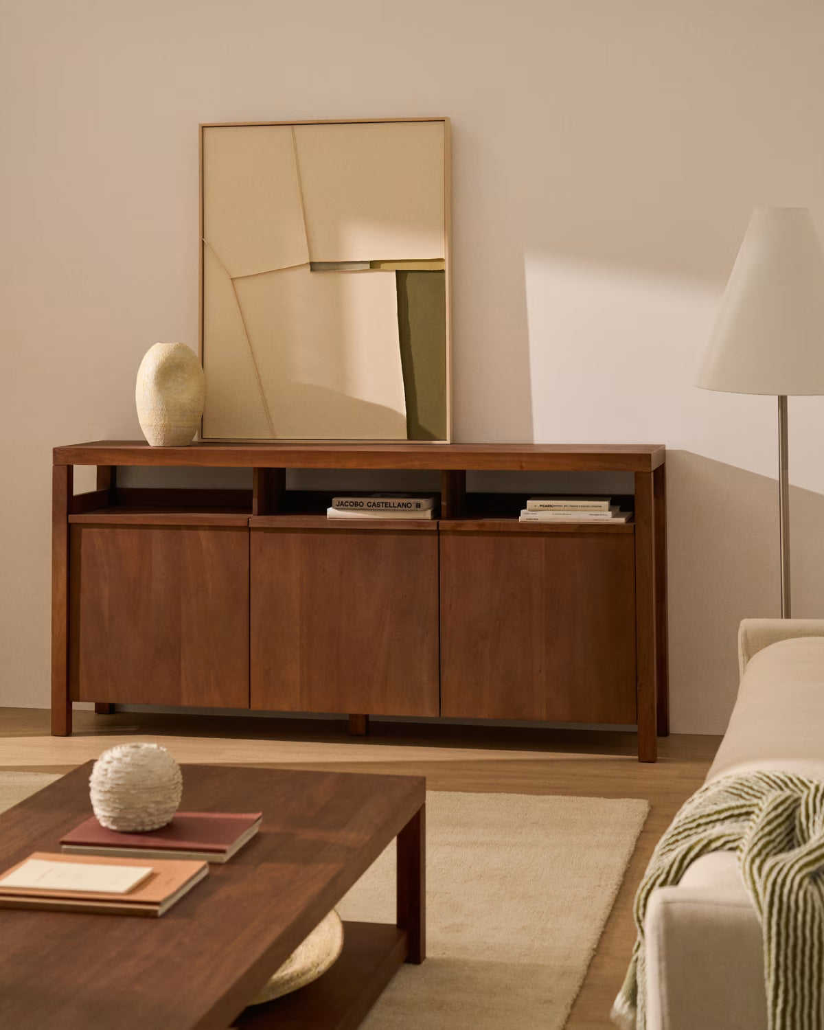 NORANI Lite Chest of Drawers in Acacia Wood and Veneer