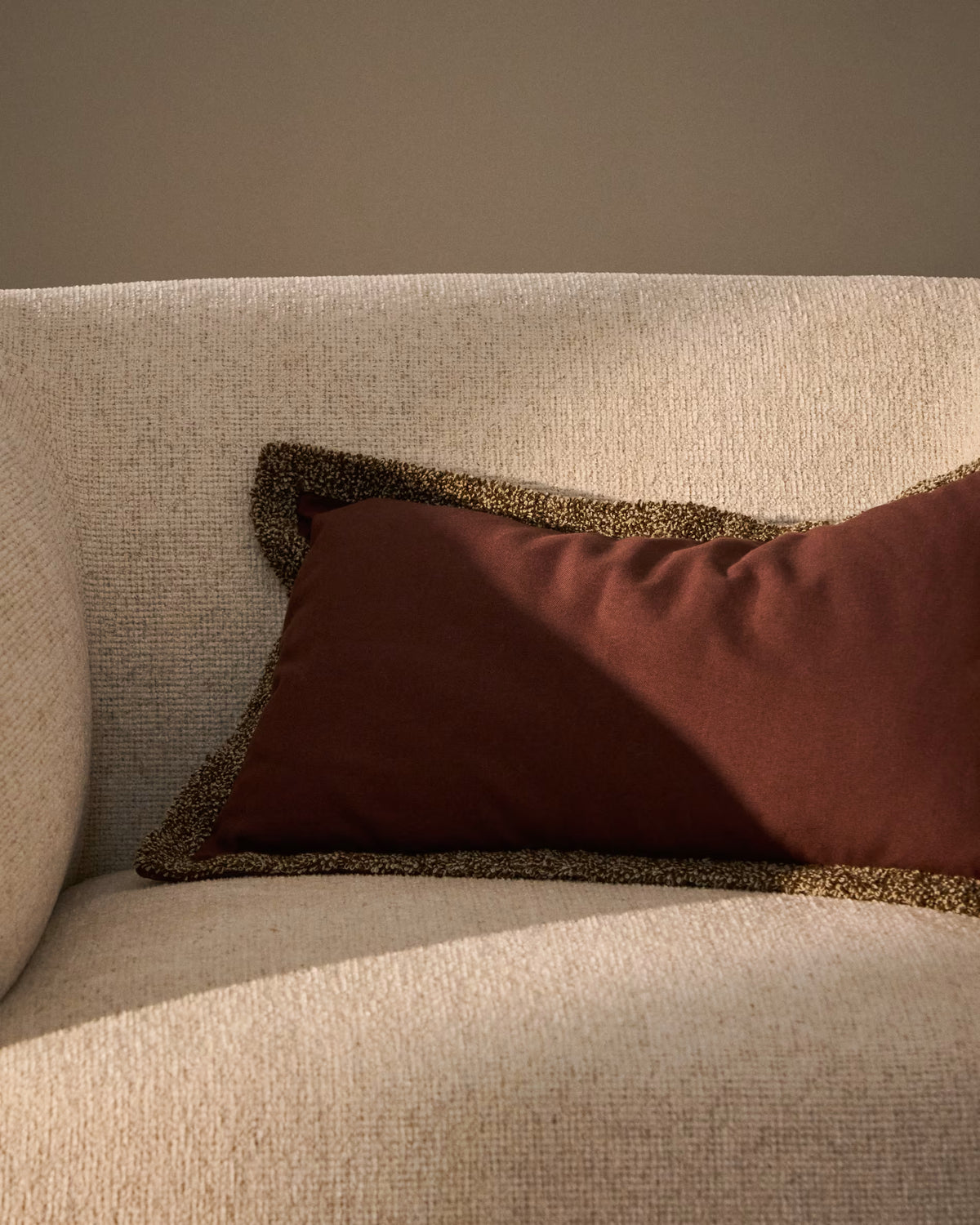 OLINAN Cushion Cover in Burgundy