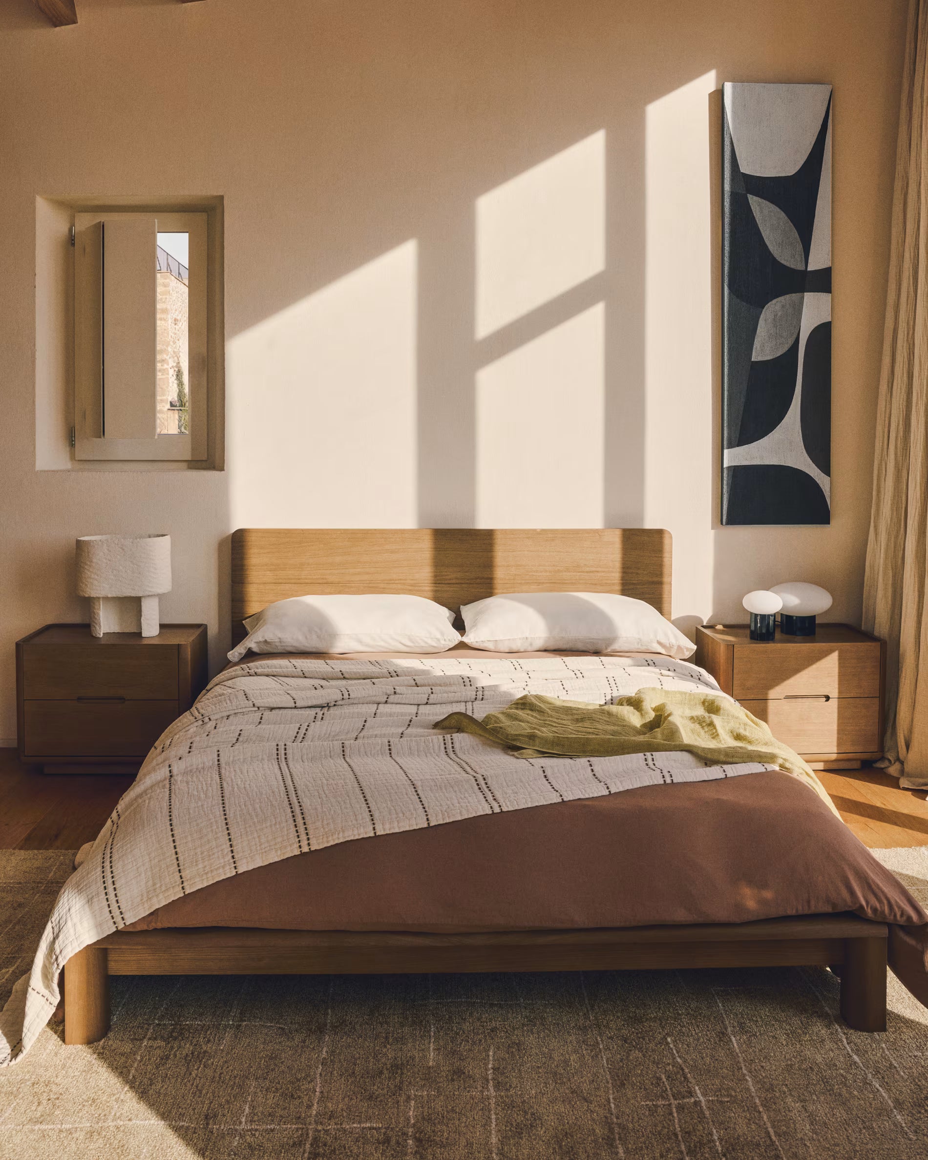 ARELIDA Bed in Oak Veneer