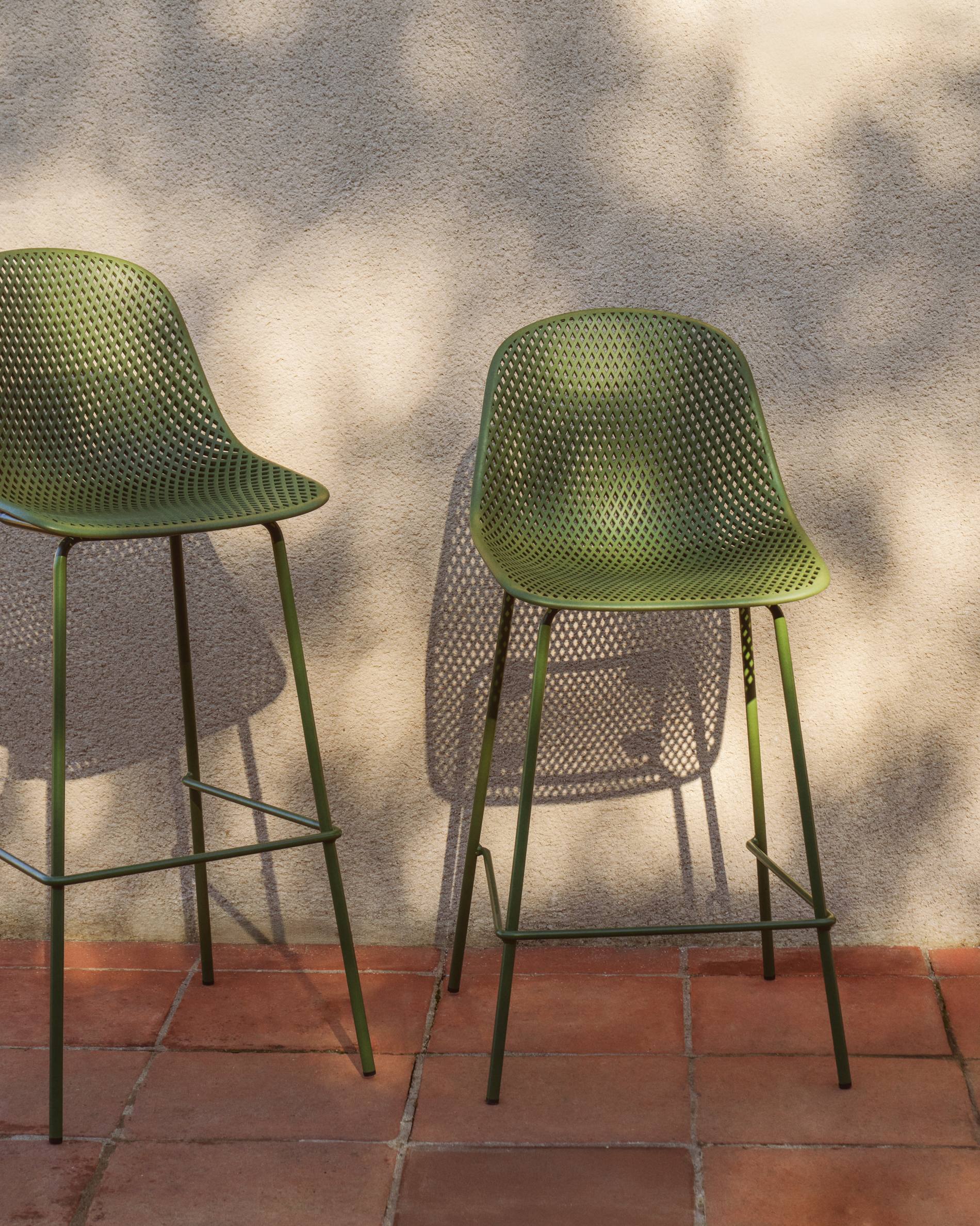 QUINBY Green Garden Stool