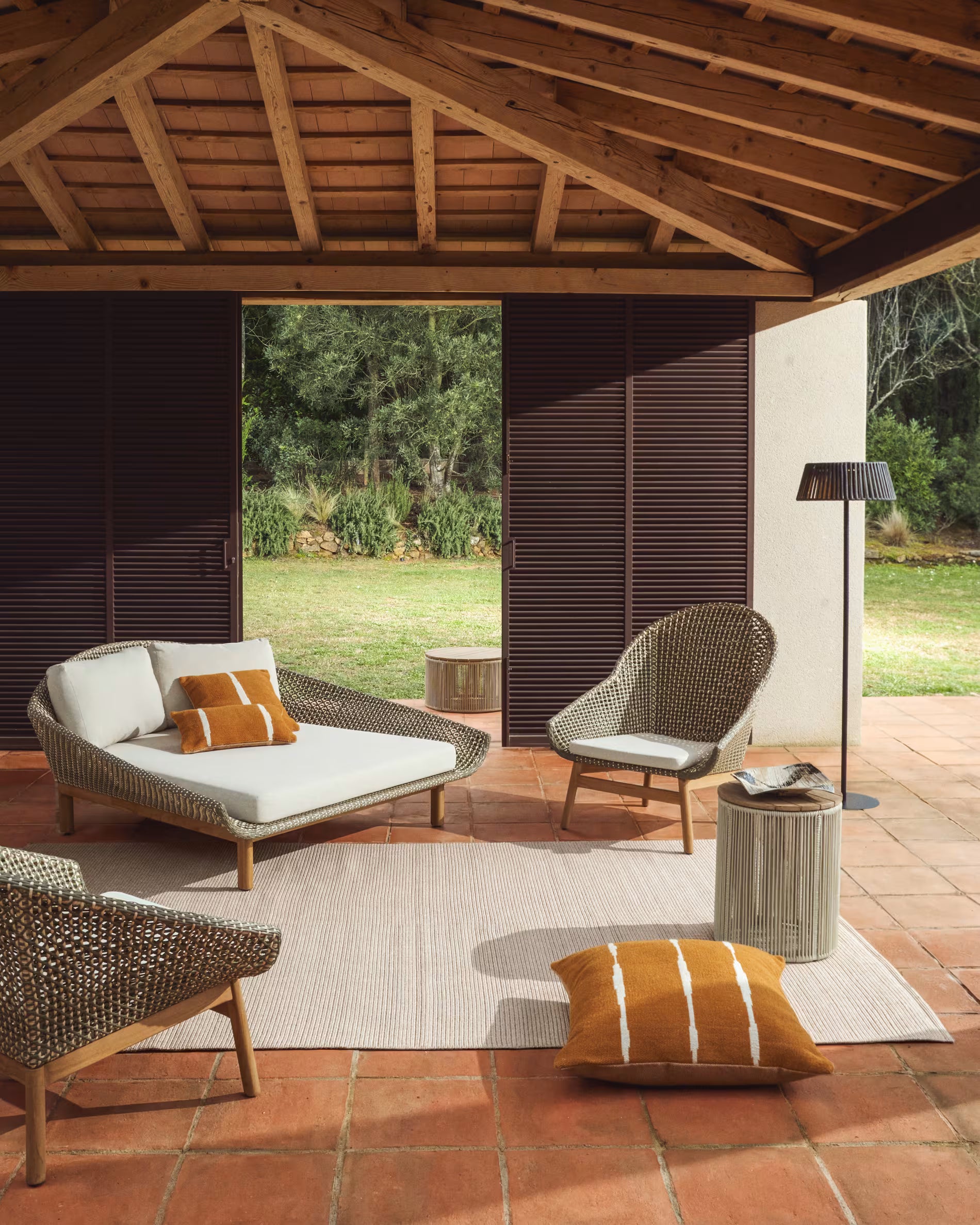 TURIANE Beige Outdoor Rug