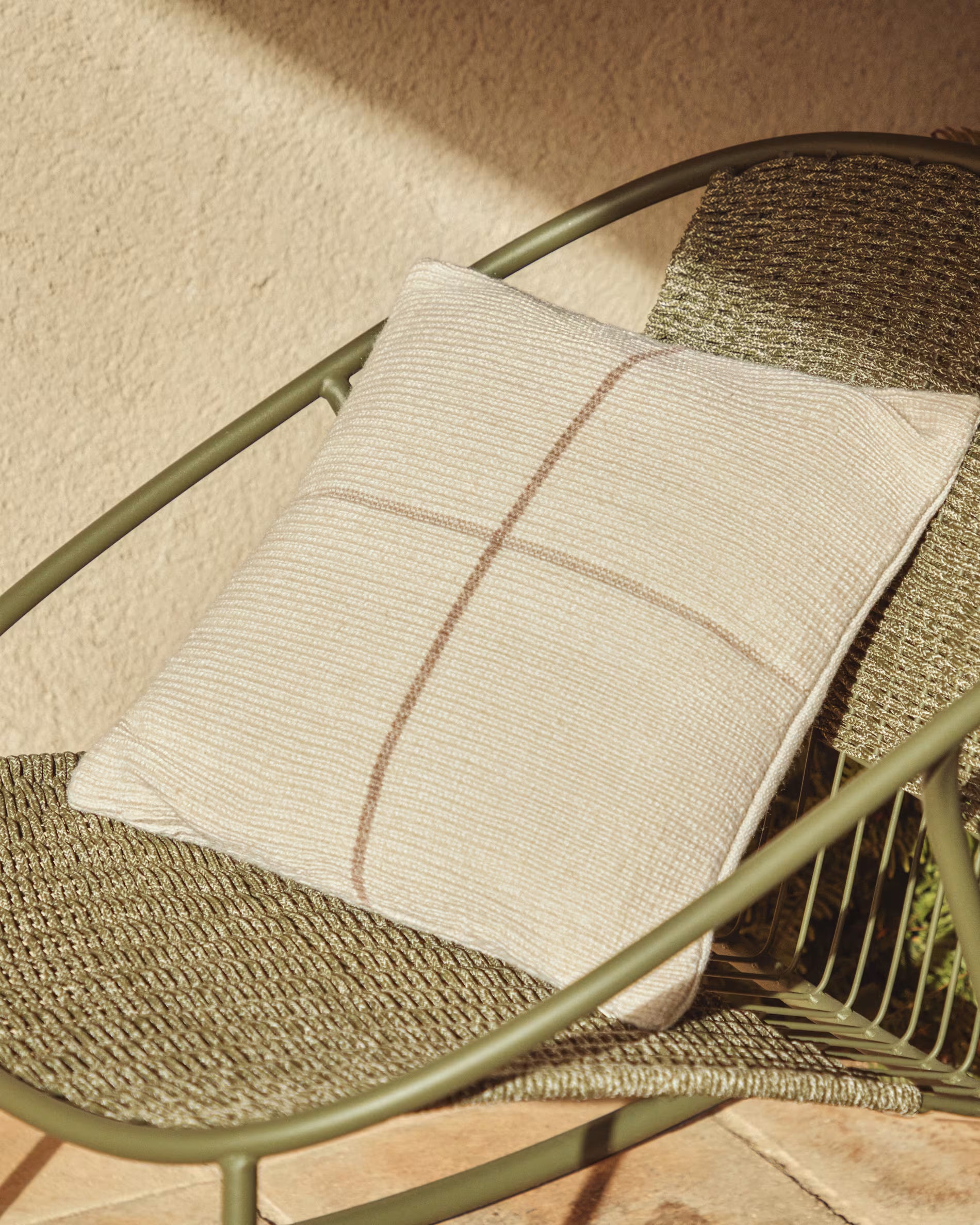 ATIMA Beige Cushion Cover