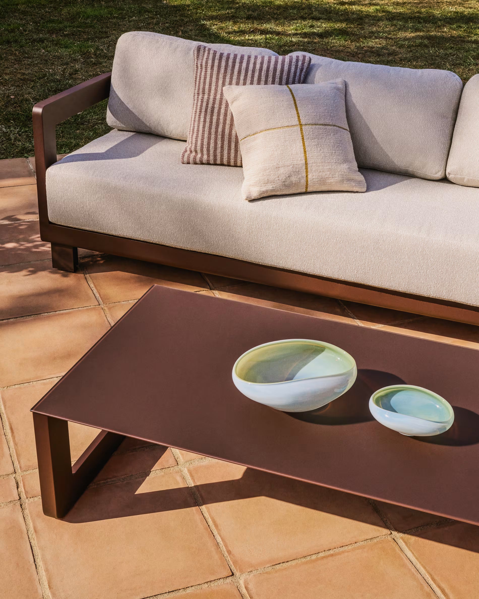 4-Piece Garden Set NERANO Brown