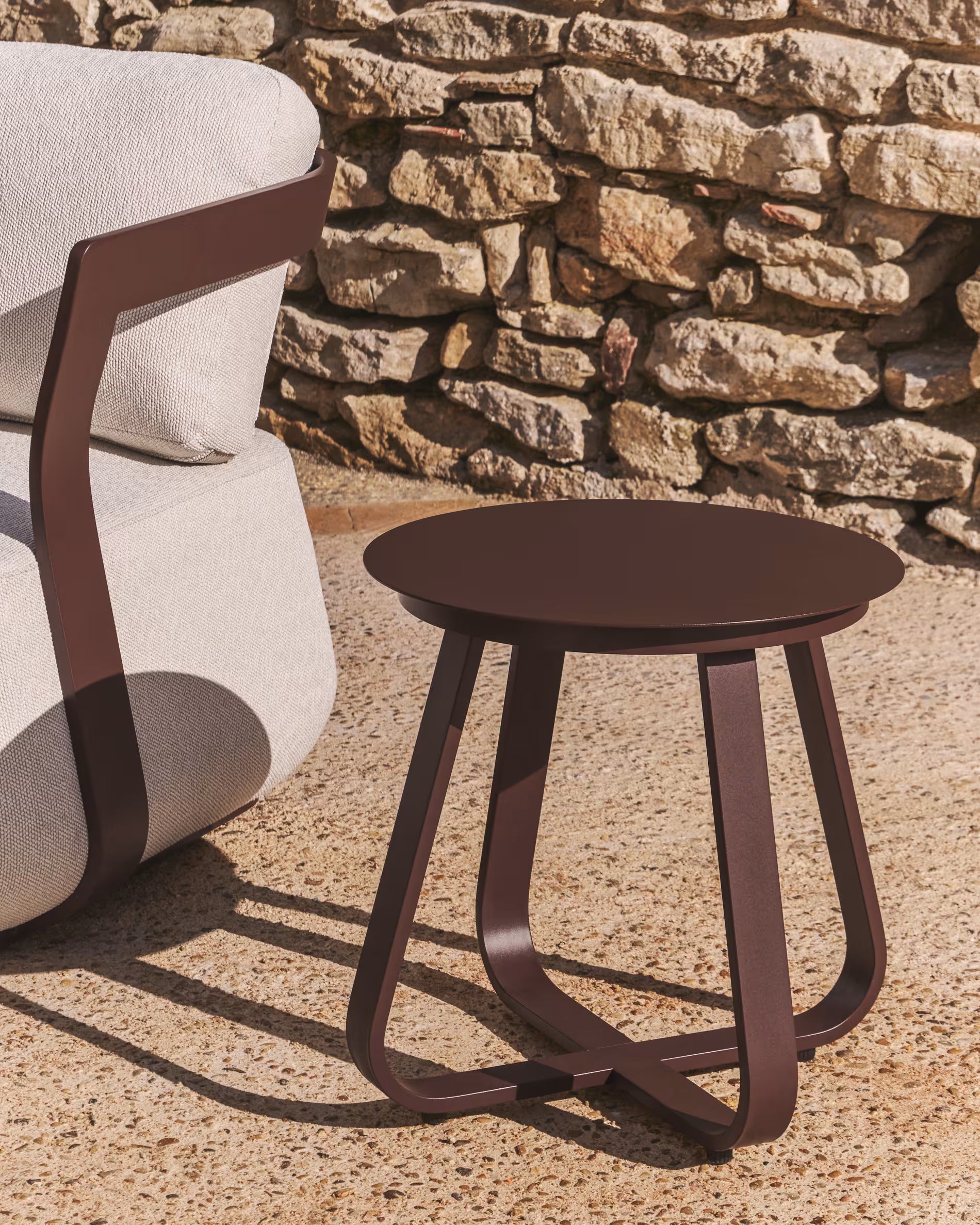 TAMARIS Side Table Brown