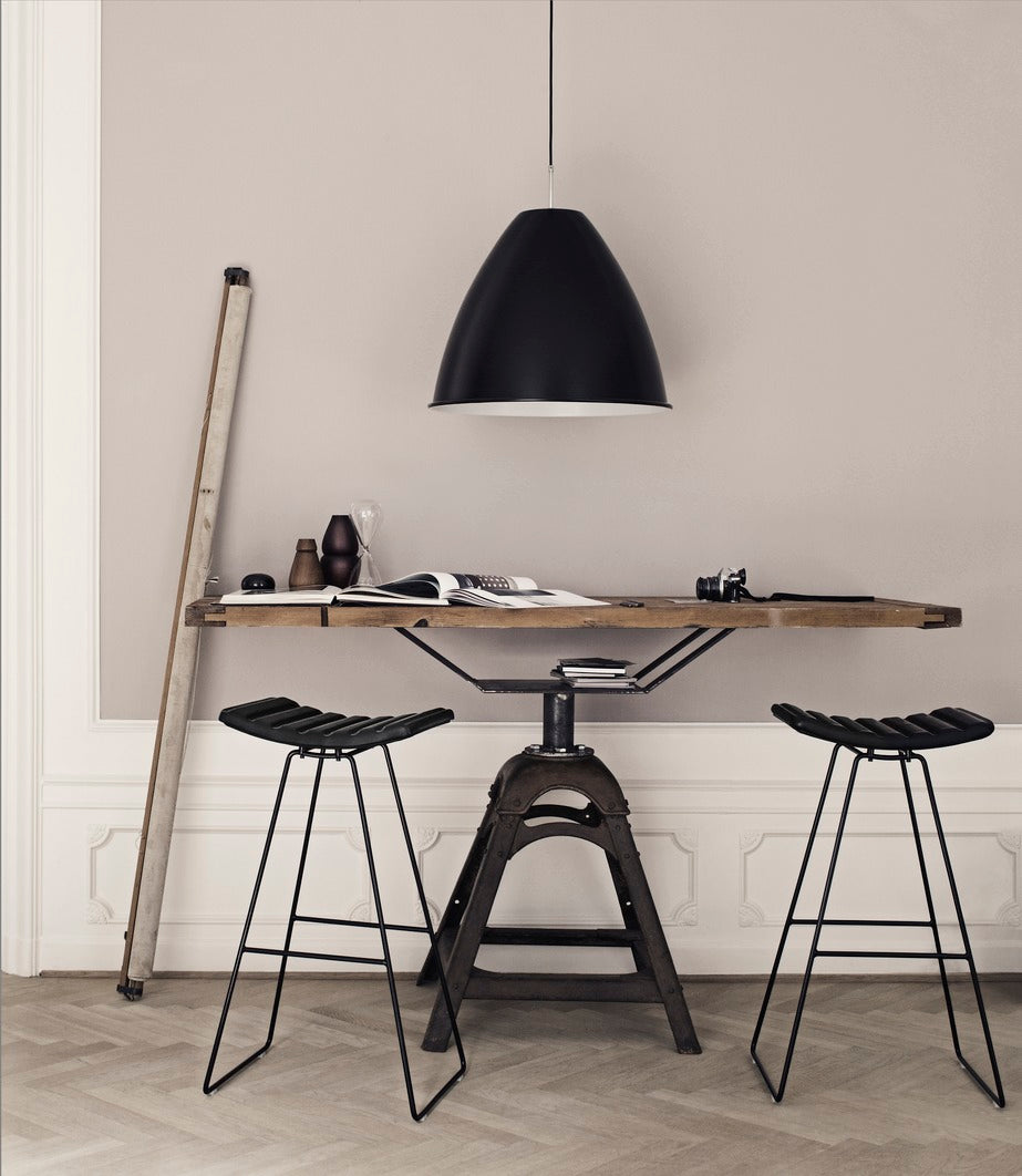 Pendelleuchte BESTLITE BL9 Messing mit schwarzem Schirm