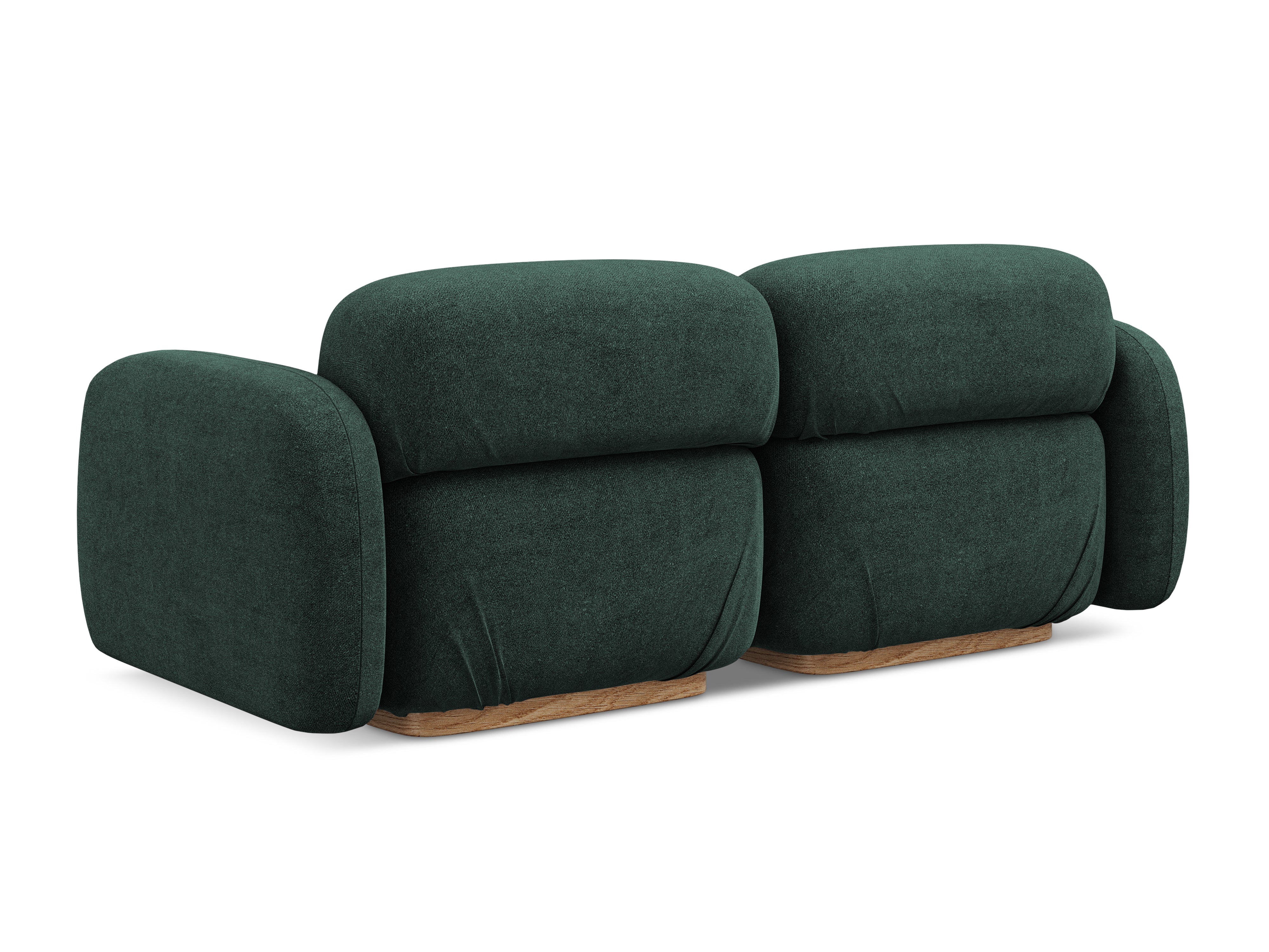 AILANI 3-Seater Modular Sofa in Bottle Green Boucle