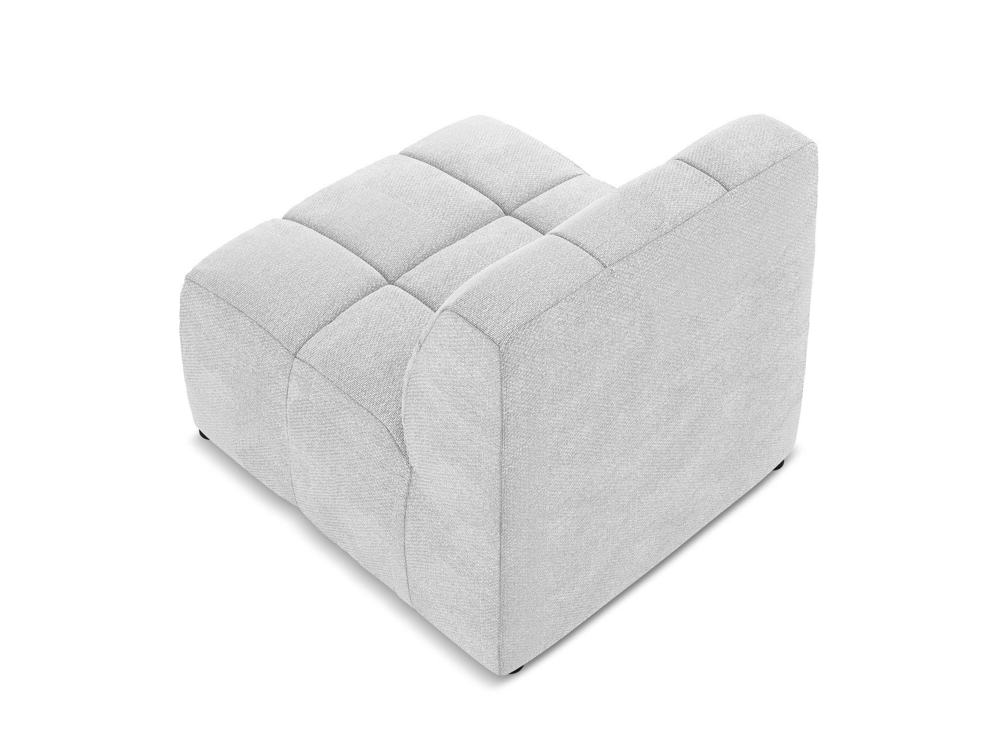 Armchair / module ALOHA silver boucle