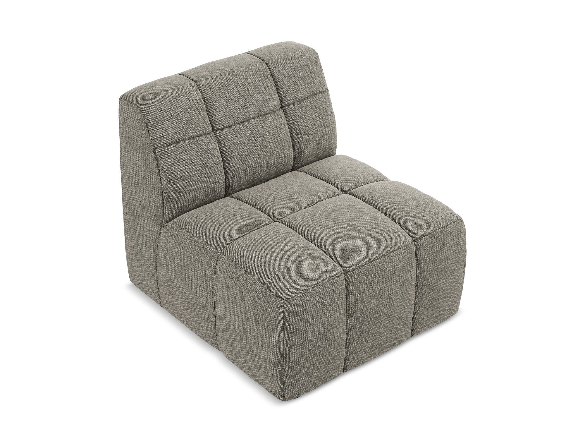 Armchair / module ALOHA gray boucle