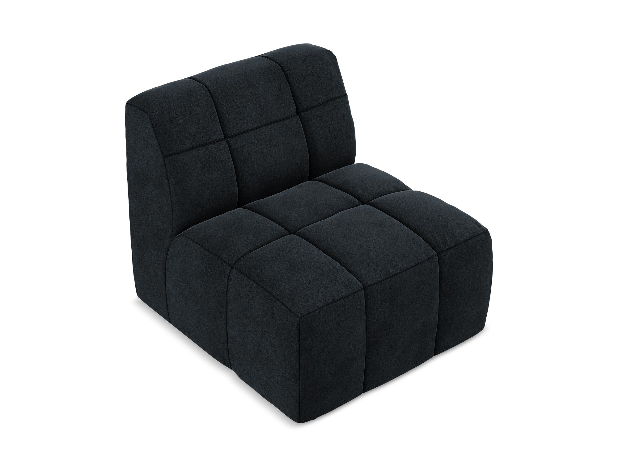 Armchair / velvet module ALOHA royal blue