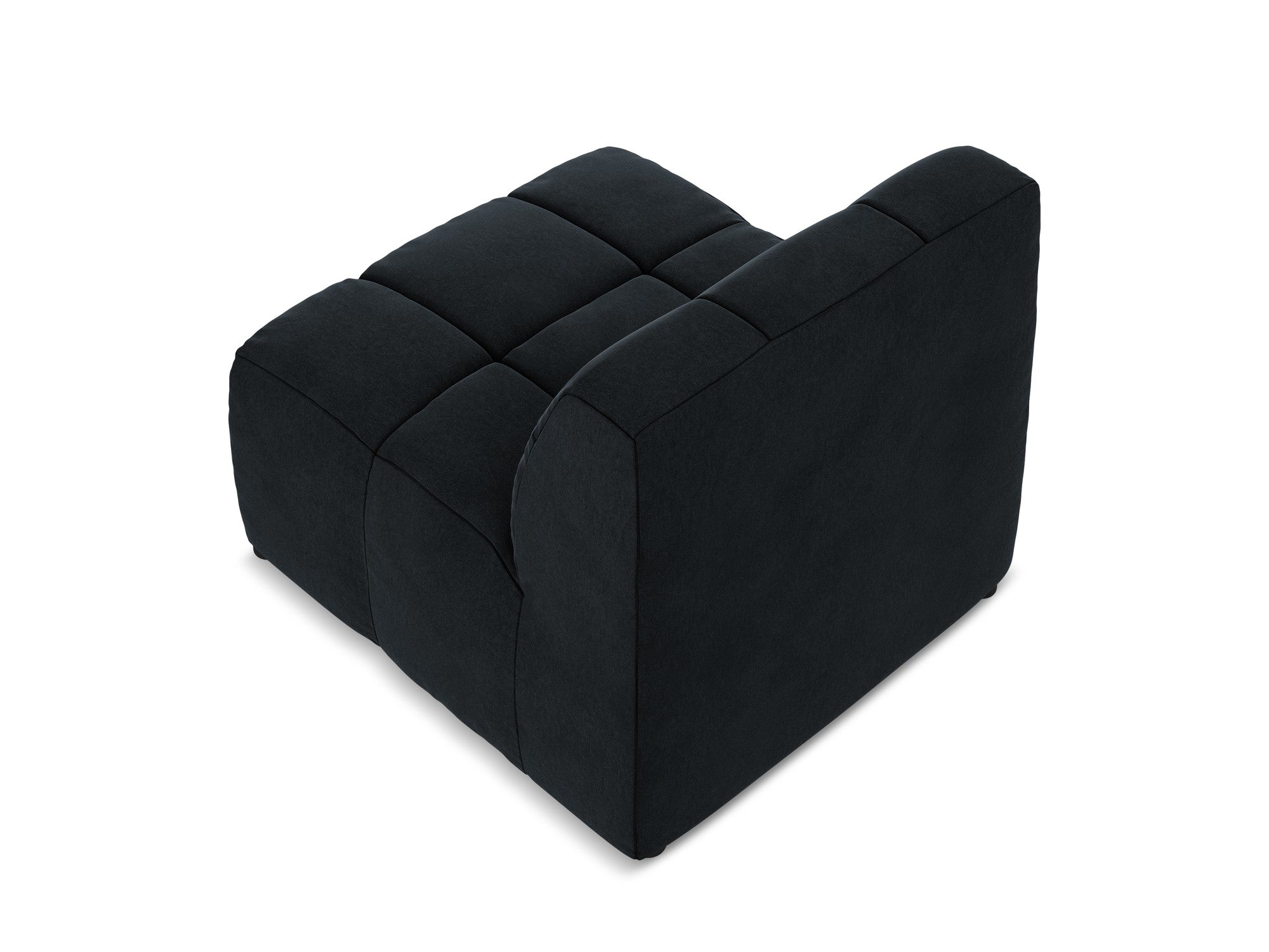Armchair / velvet module ALOHA royal blue