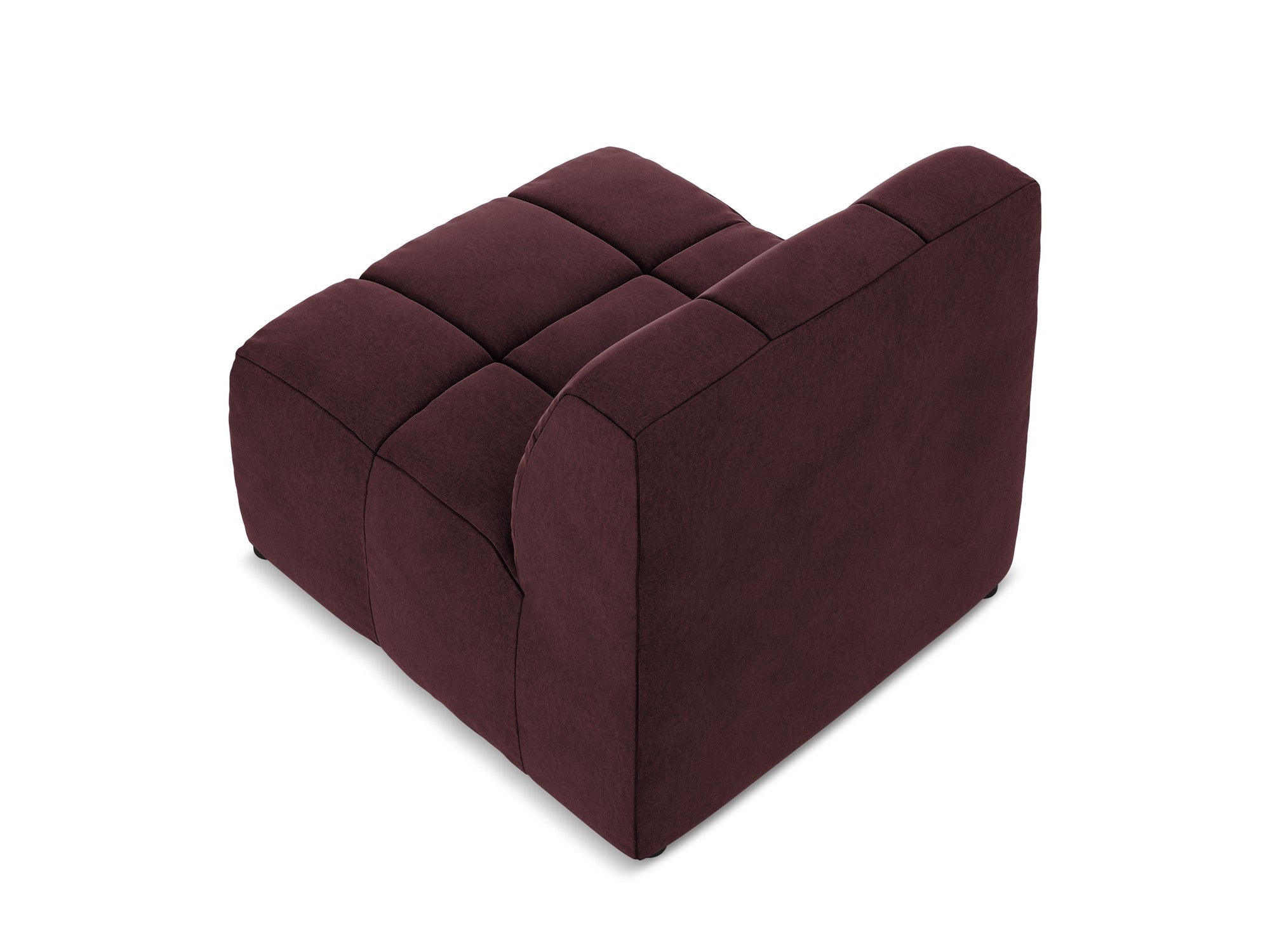 Armchair / velvet module ALOHA burgundy