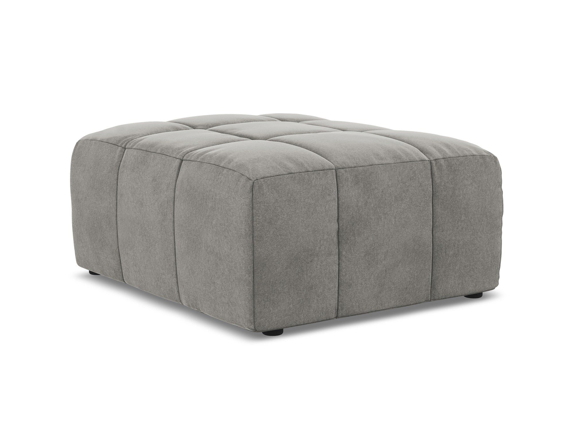 Pouf / velvet module ALOHA gray