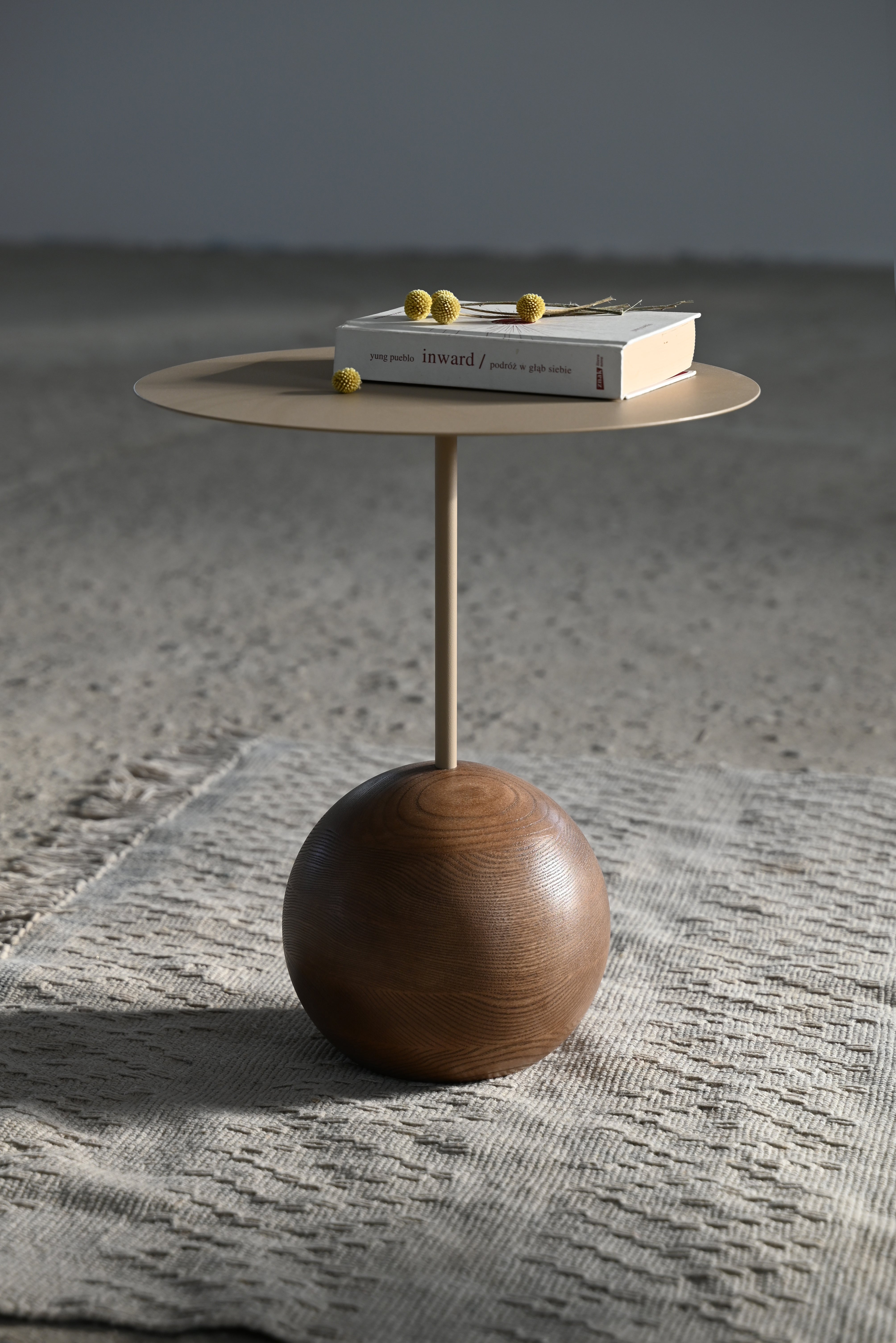 AN SU Coffee Table Wood and Steel