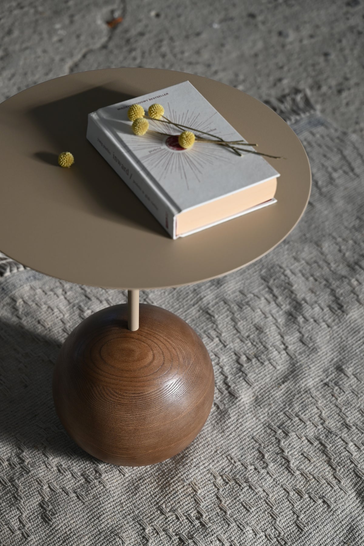 AN SU Coffee Table Wood and Steel