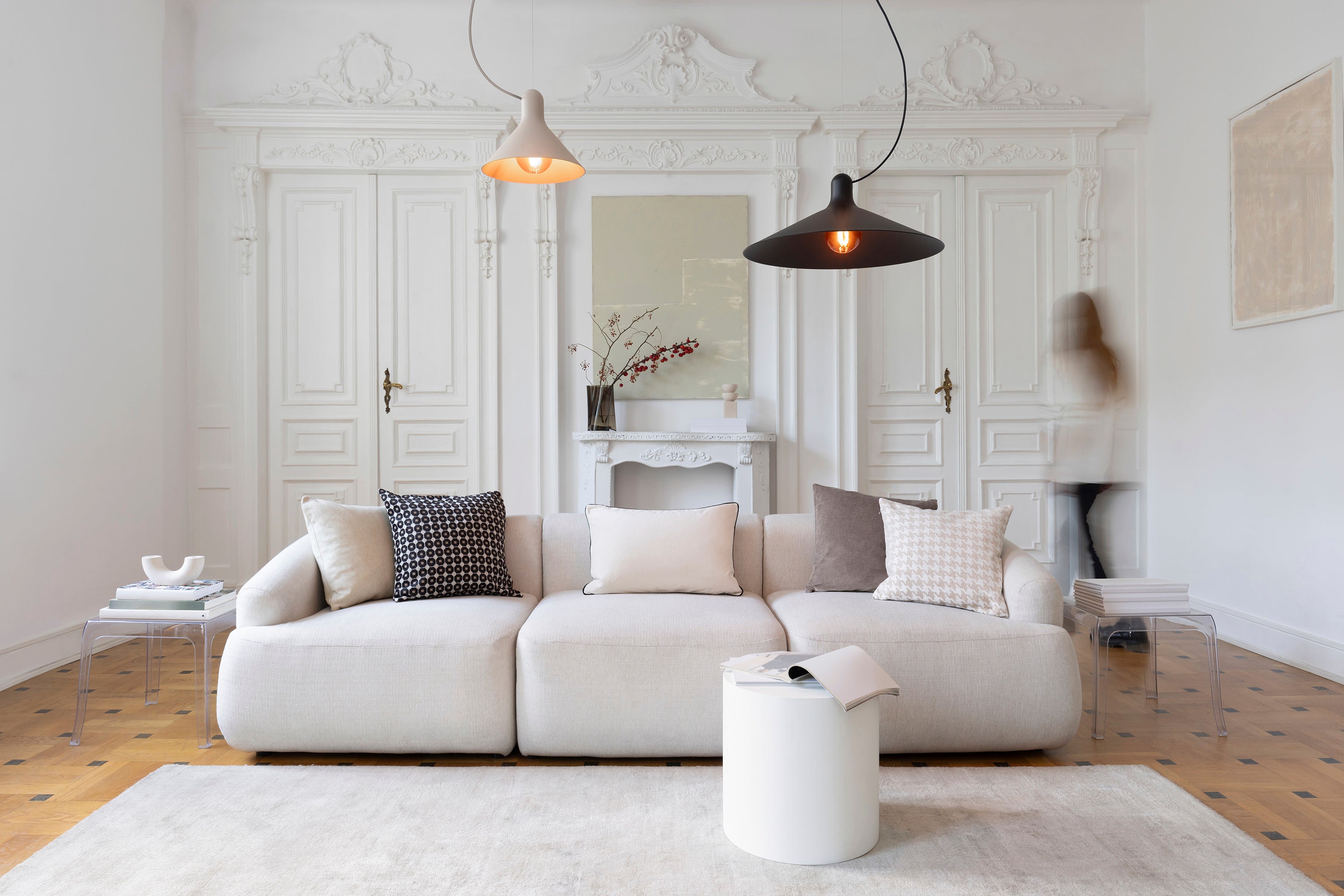 CONA white pendant lamp
