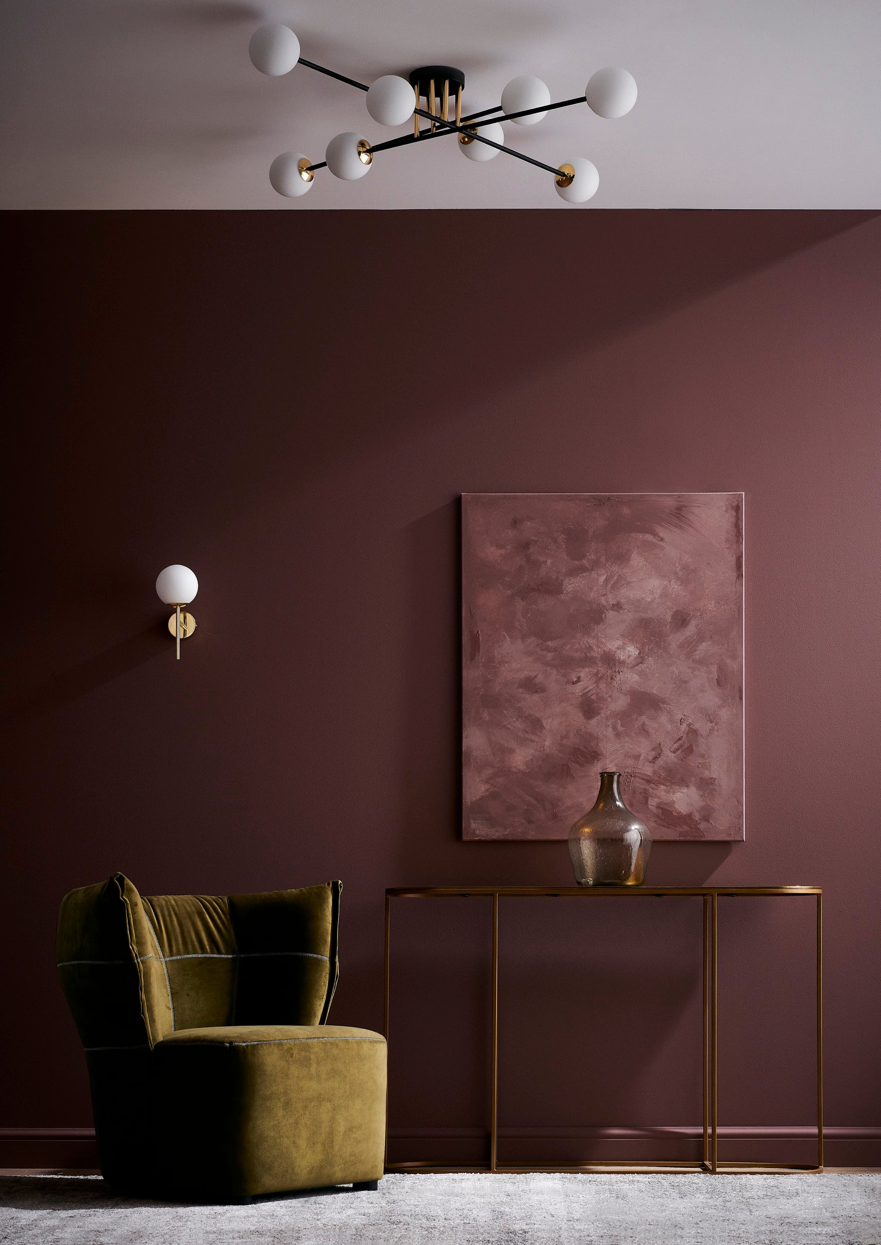 ASTRA 8 chrome ceiling lamp