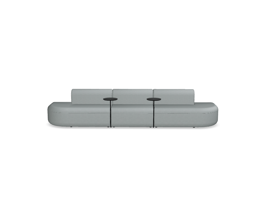 3-module sofa simple upholstered artico