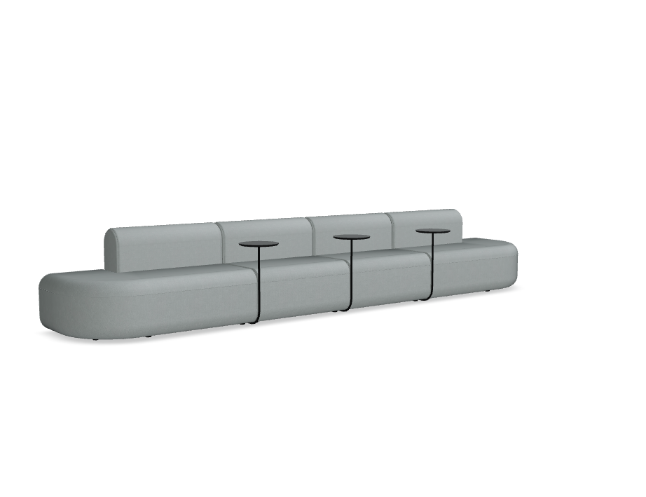 4-module sofa simple upholstered artico