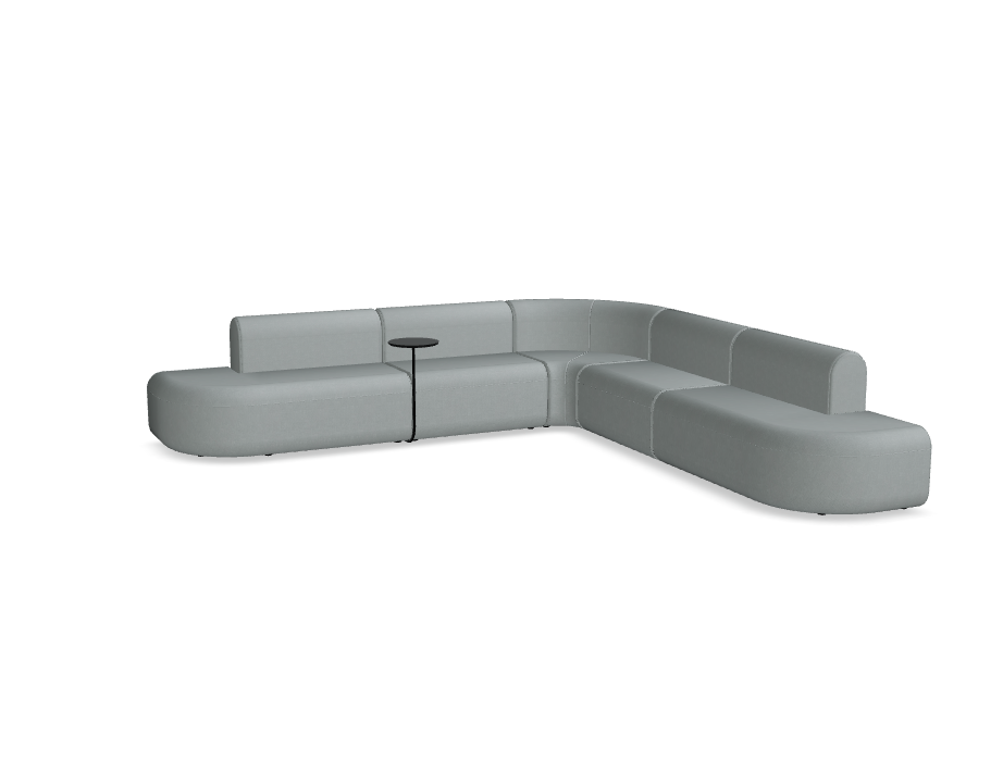 5-module corner sofa, upholstered artico