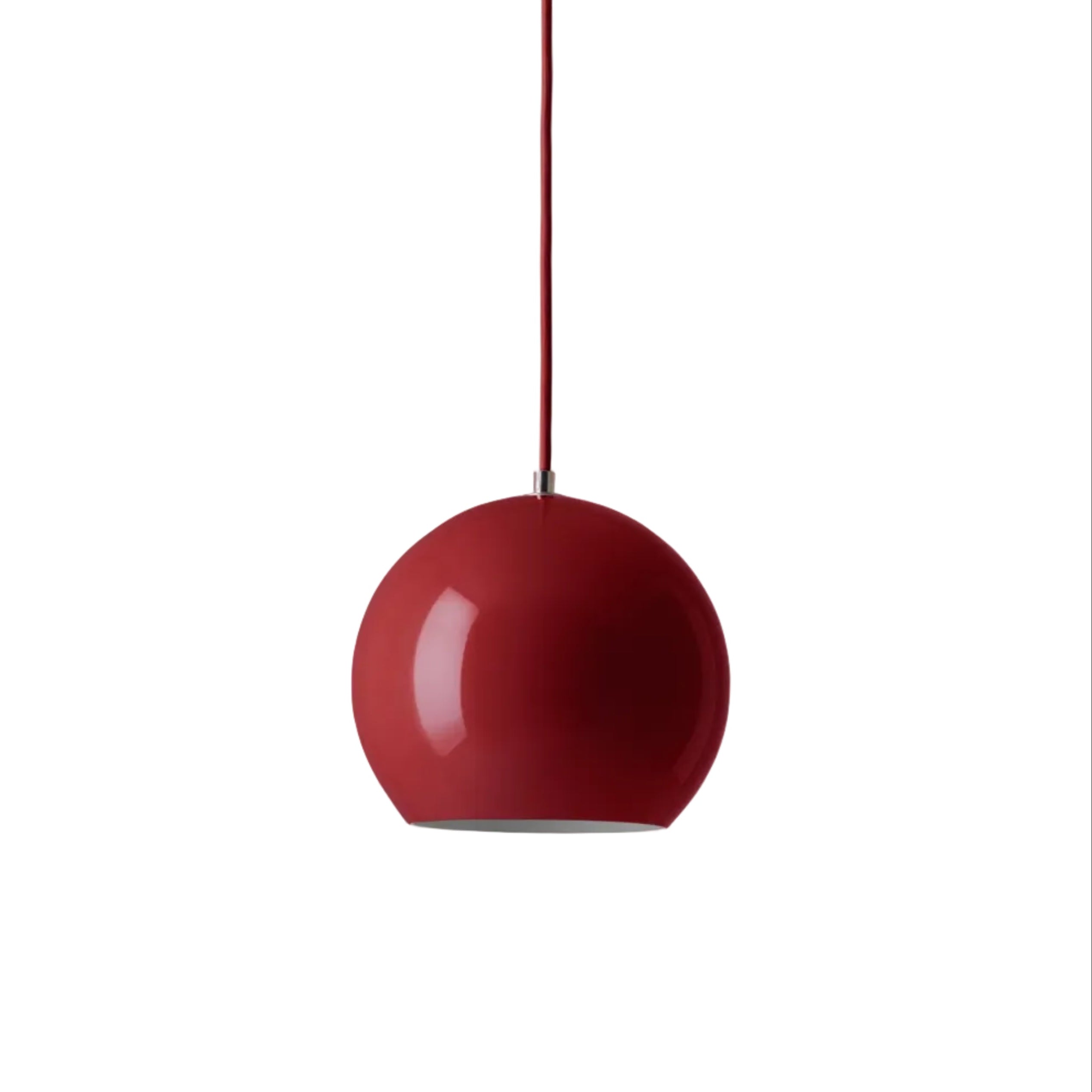 TOPAN VP6 pendant lamp with a red shade