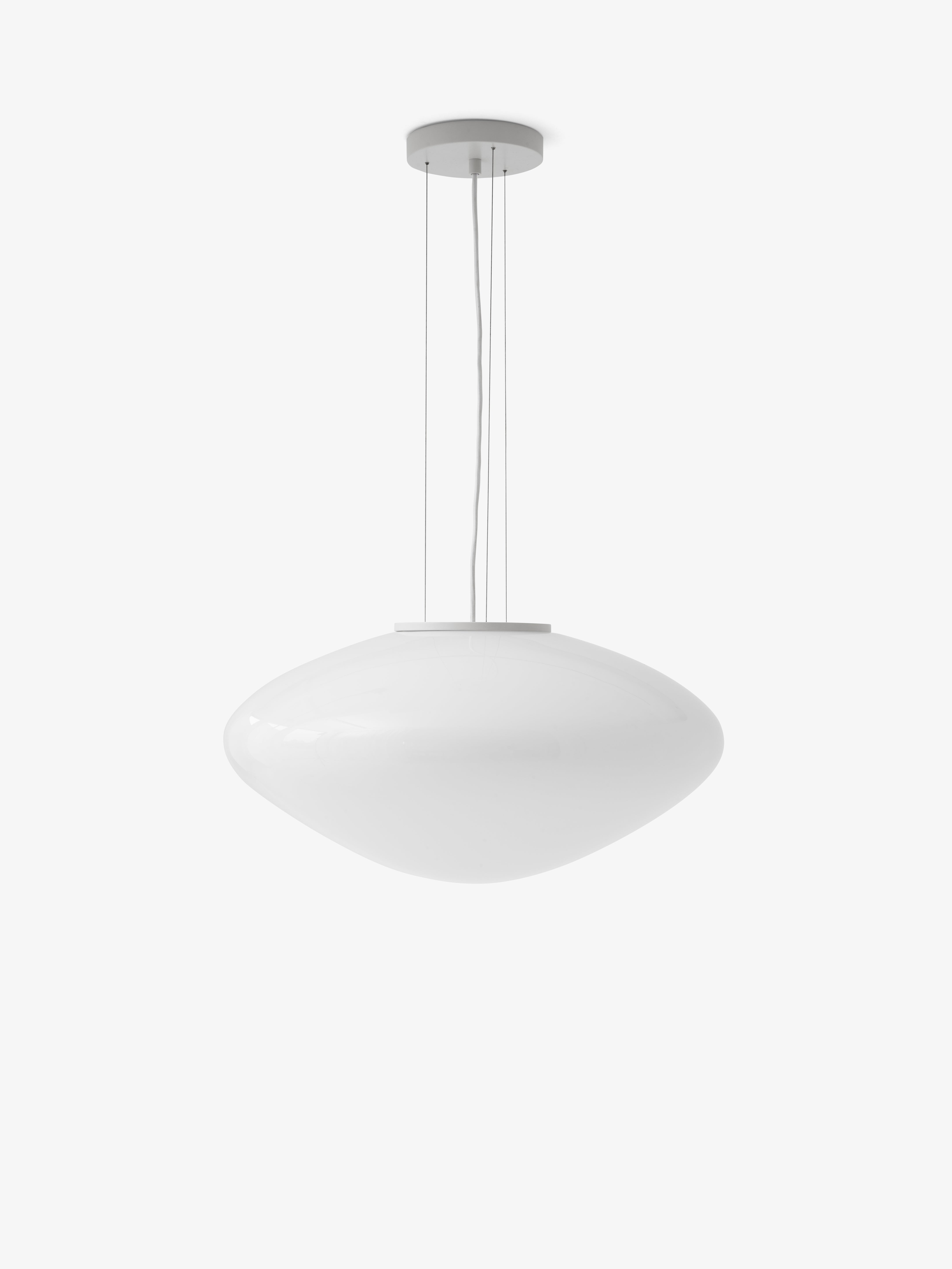 Pendant lamp MIST with opal shade
