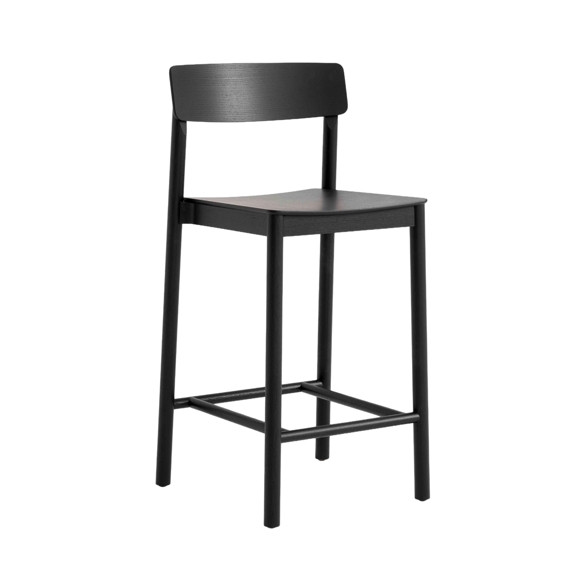 BETTY stool in black lacquered ash