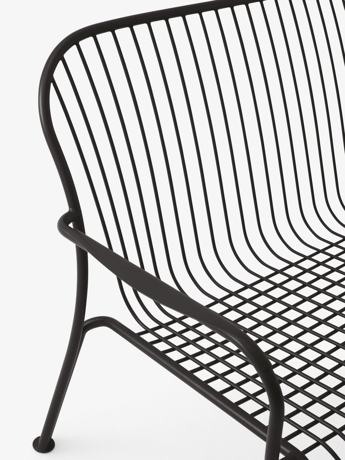 Outdoor bench with armrests THORVALD SC110 black
