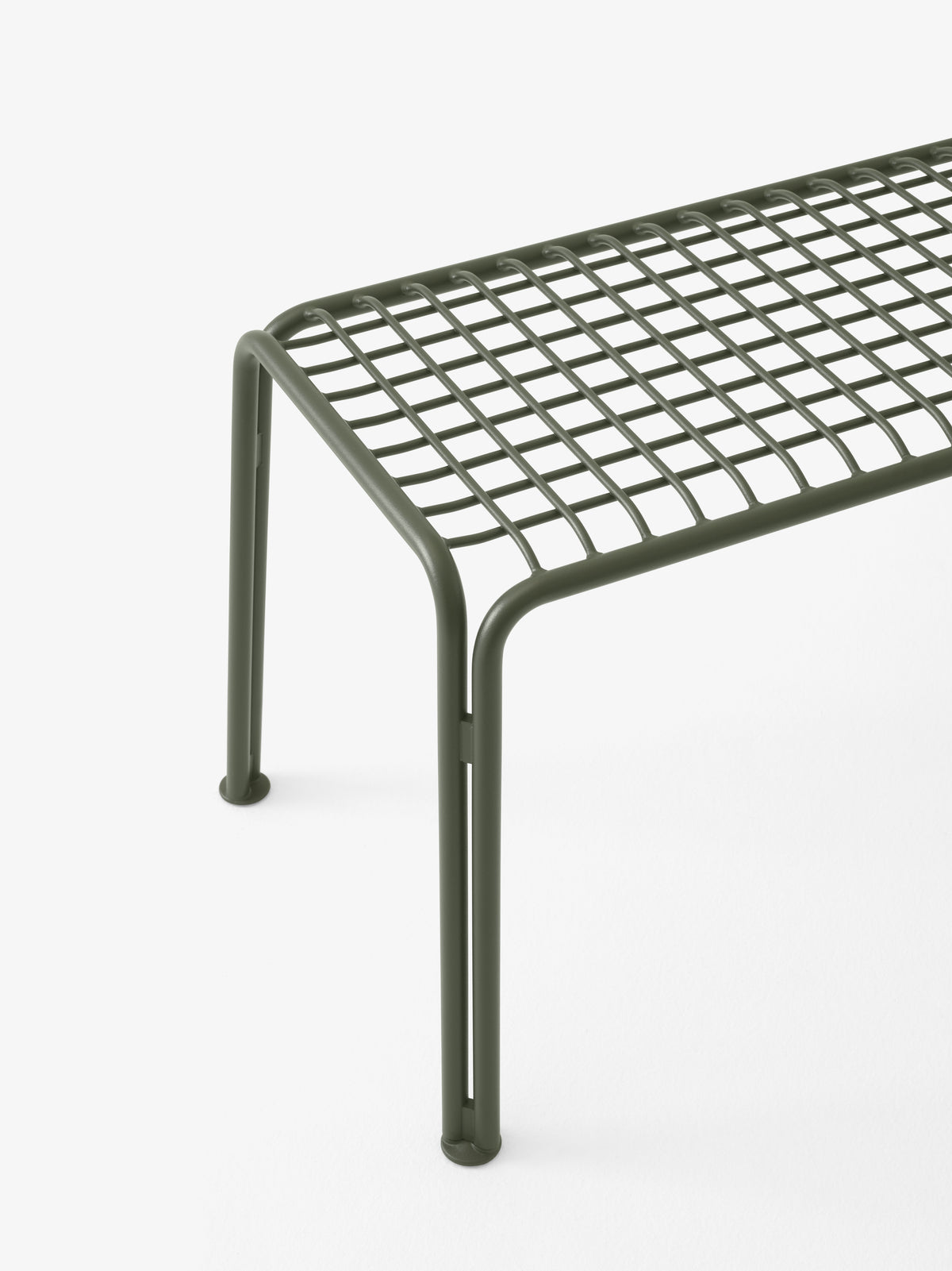 THORVALD SC112 dark green outdoor bench without backrest