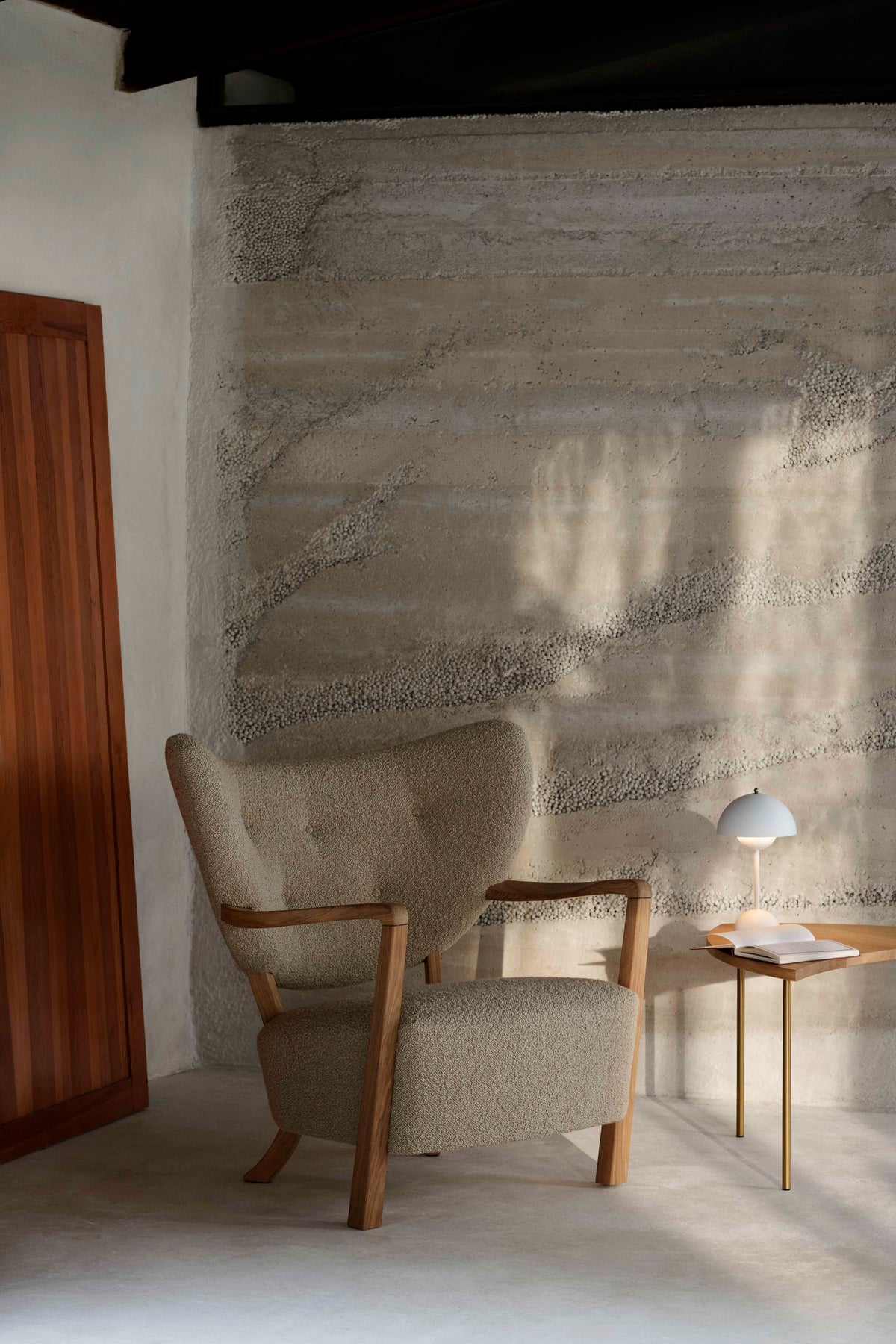 Upholstered WULFF ATD2 Armchair with Oak Base