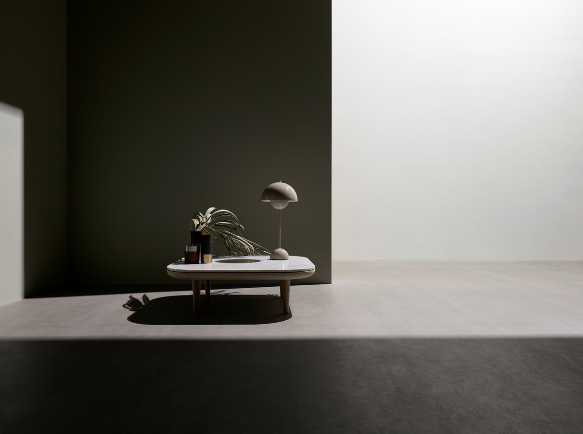 FLOWERPOT VP3 Table Lamp Gray Beige
