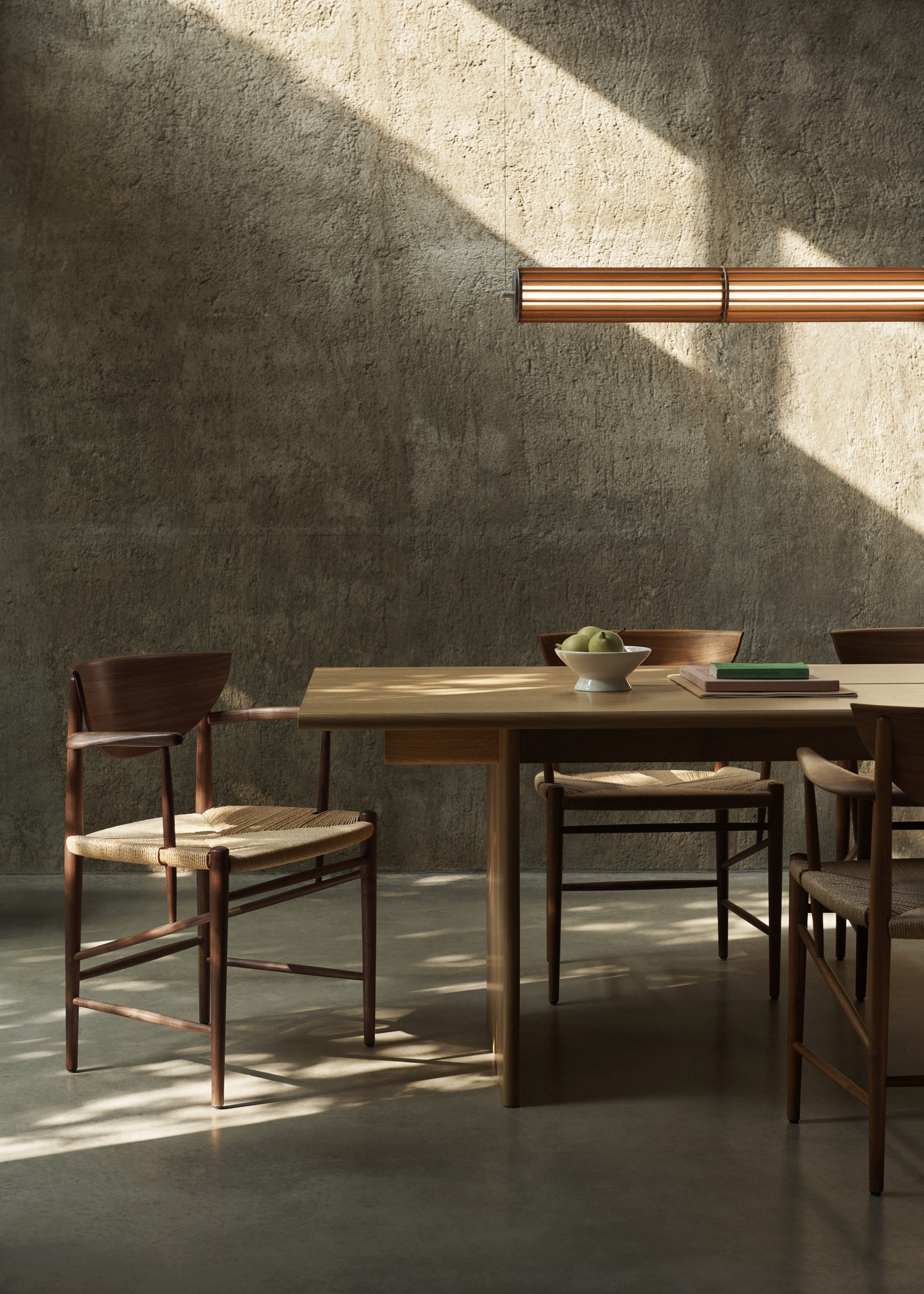 NUMBRA TY1 pendant lamp in aluminum with oak wood