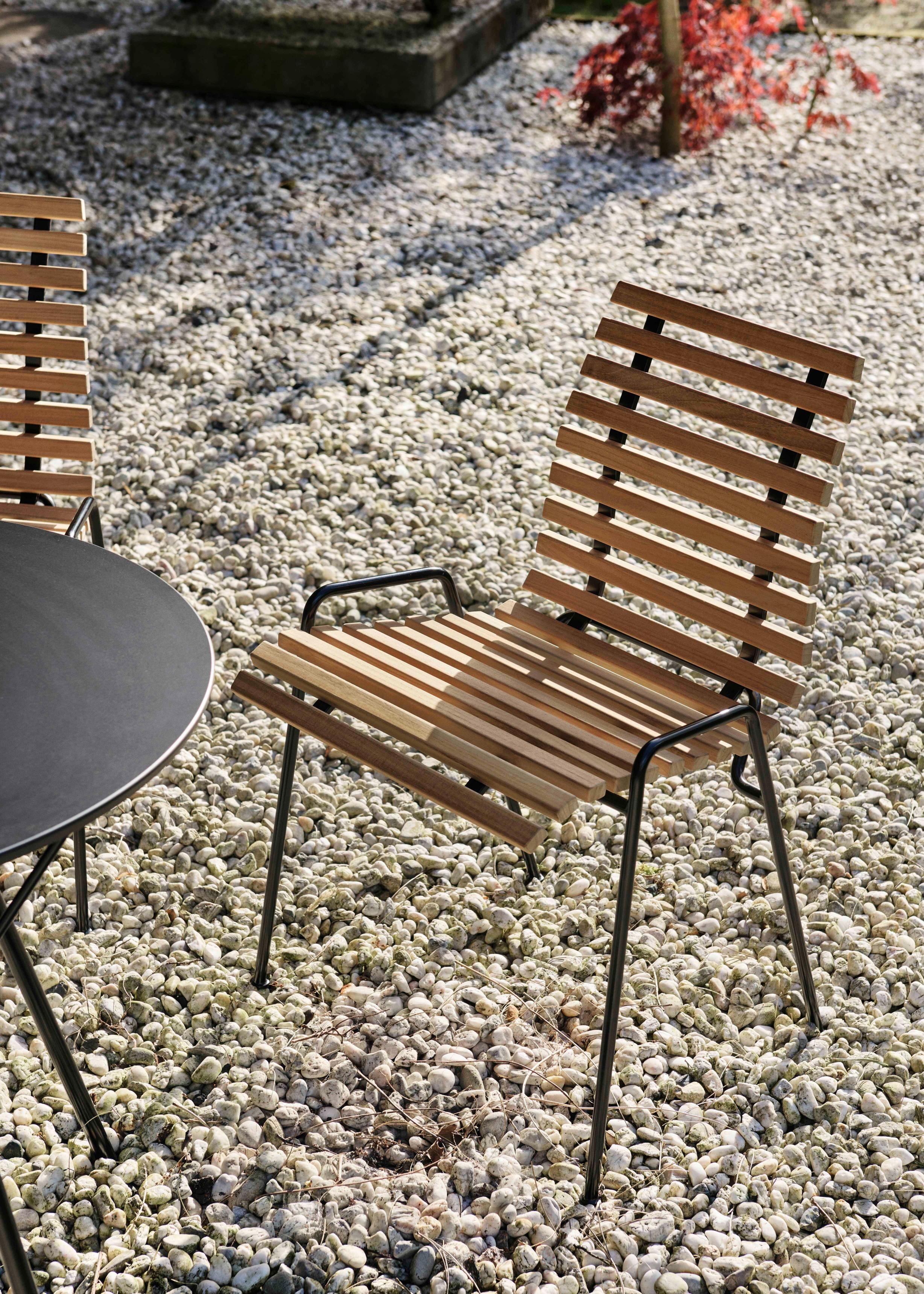 RFH round outdoor table in black