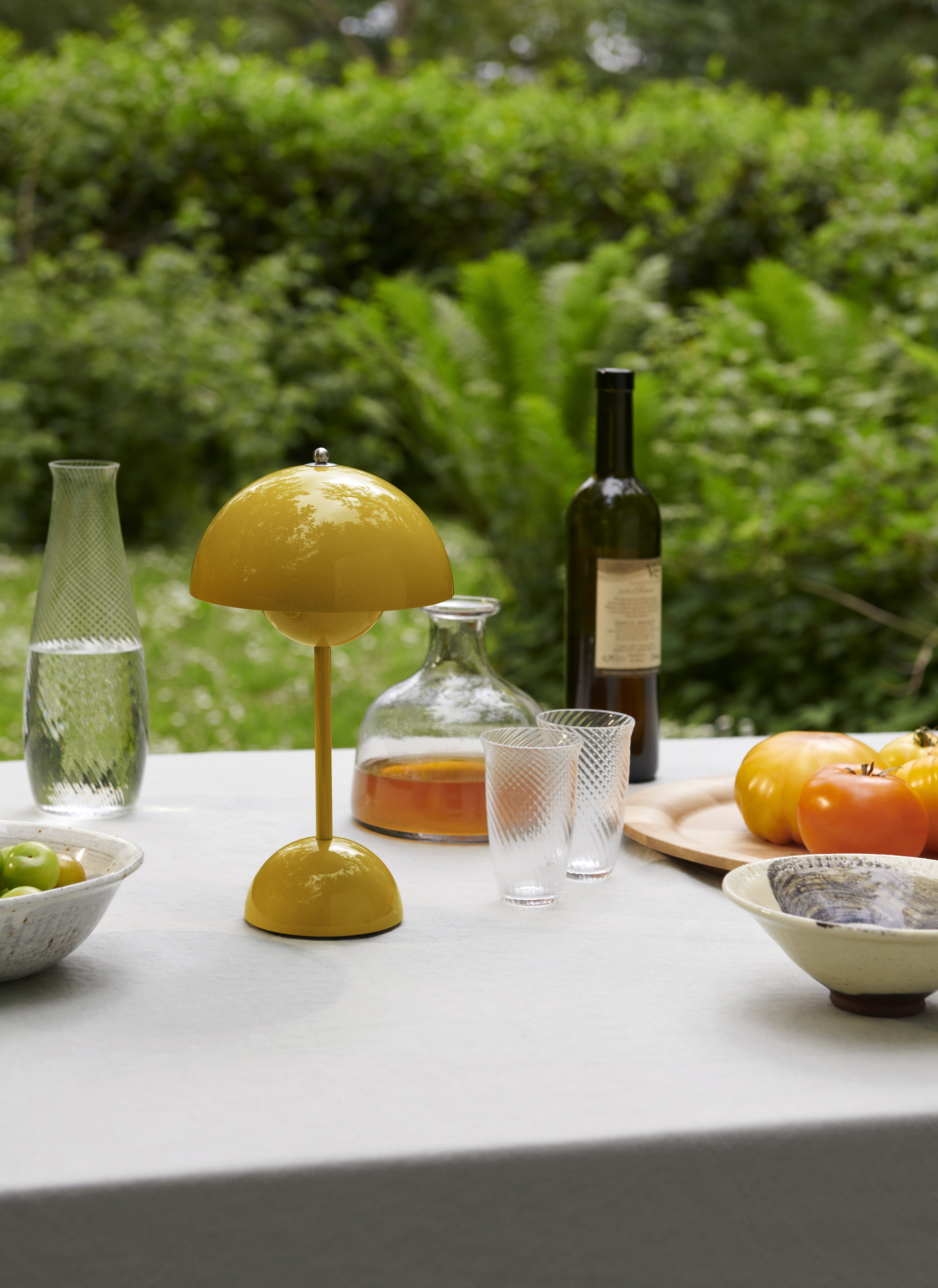 FLOWERPOT VP9 Portable Lamp in Mustard