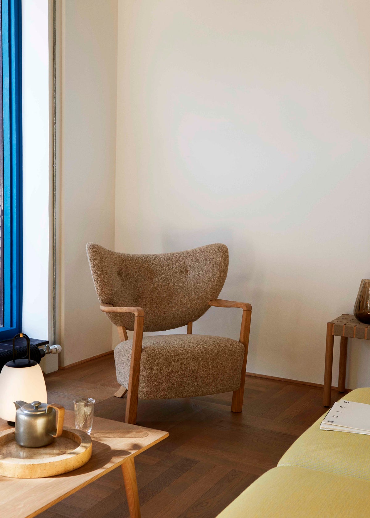 Upholstered WULFF ATD2 Armchair with Oak Base