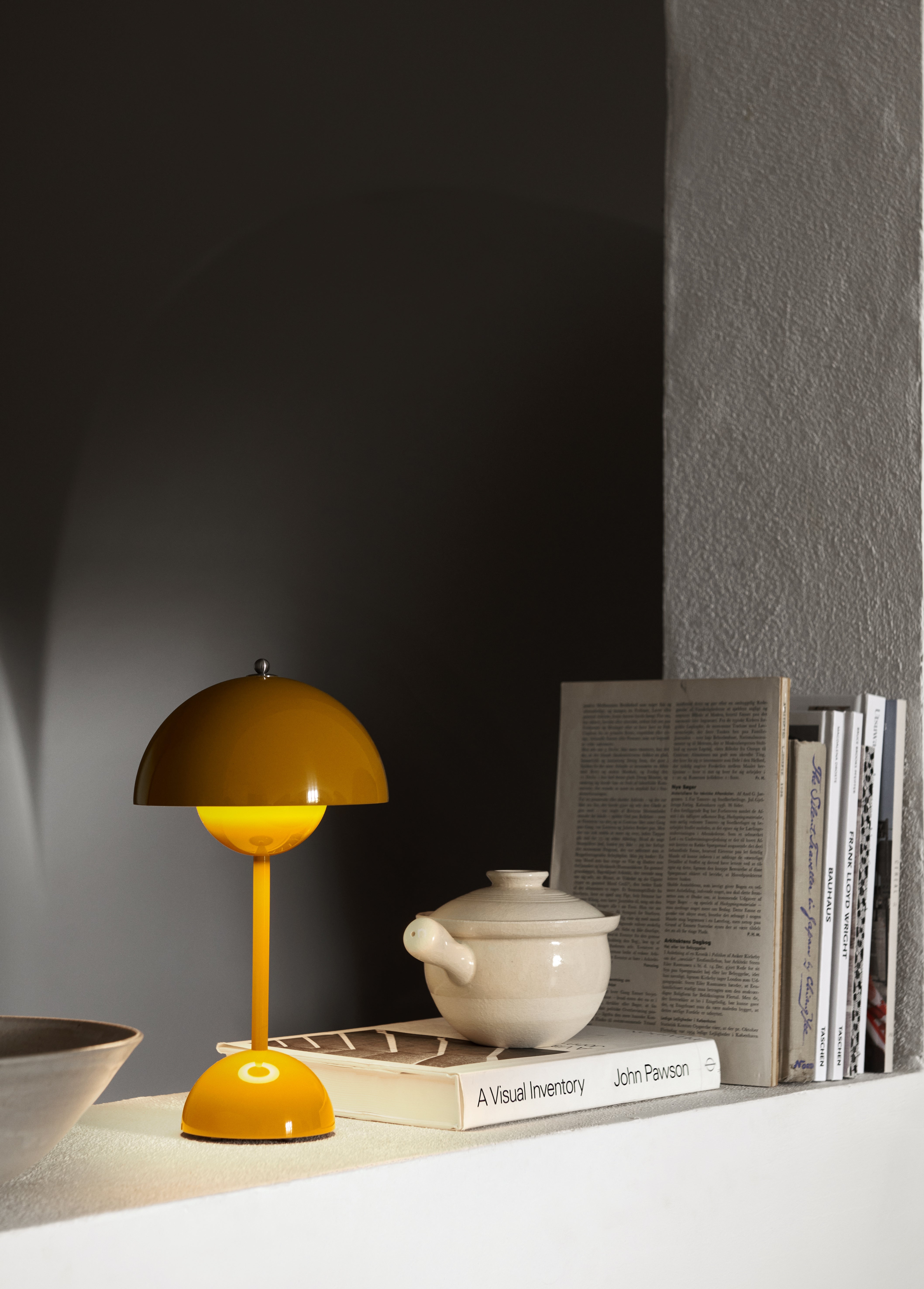 FLOWERPOT VP9 Portable Lamp in Mustard