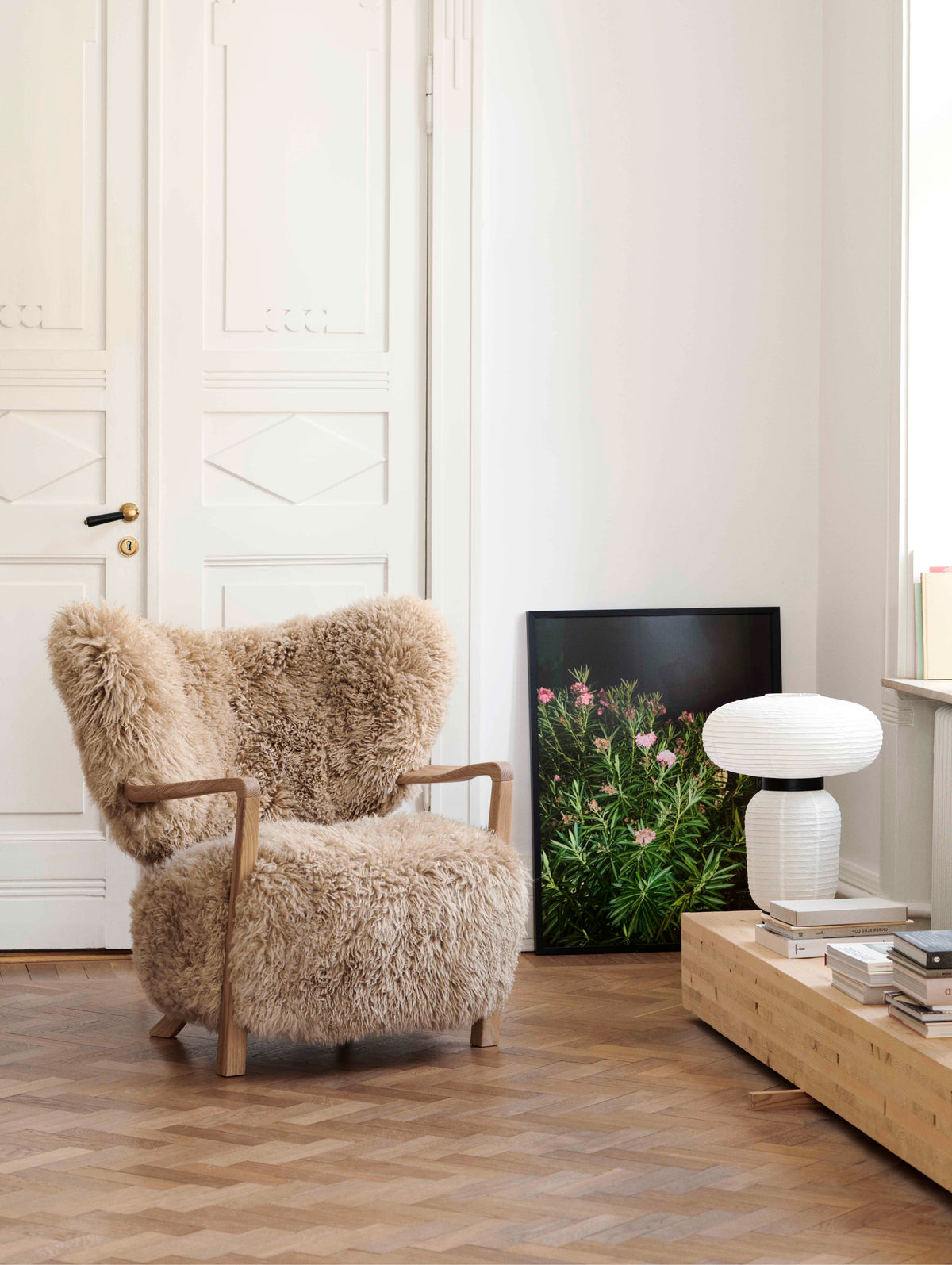 Upholstered WULFF ATD2 Armchair with Oak Base