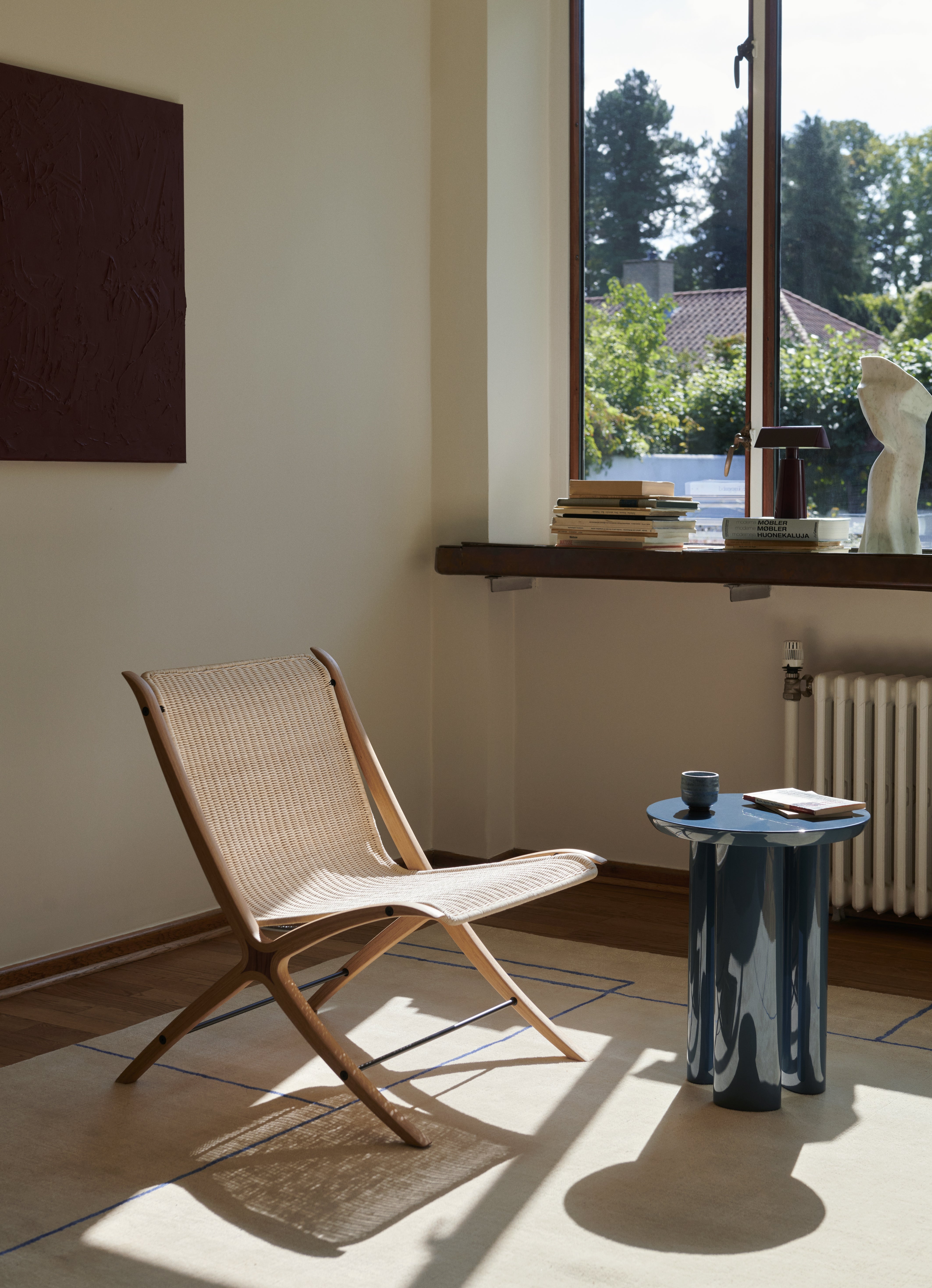 TUNG JA3 Blue Steel Side Table
