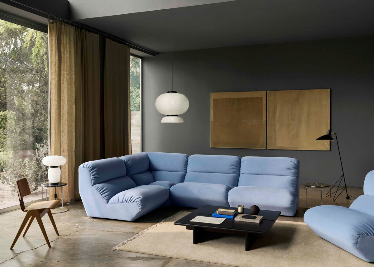Upholstered corner module modular sofa HI LO AV55