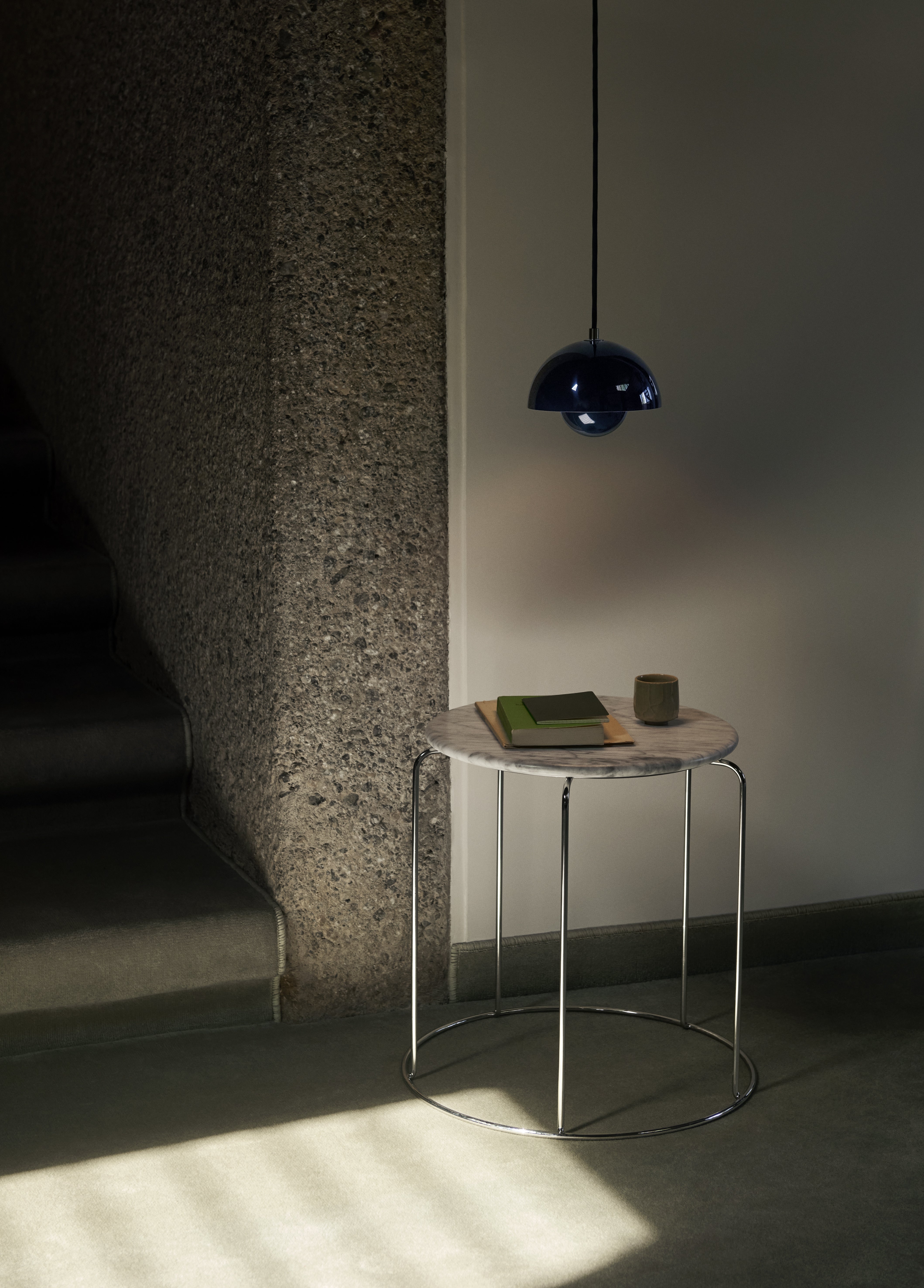 FLOWERPOT Blue Steel Pendant Lamp