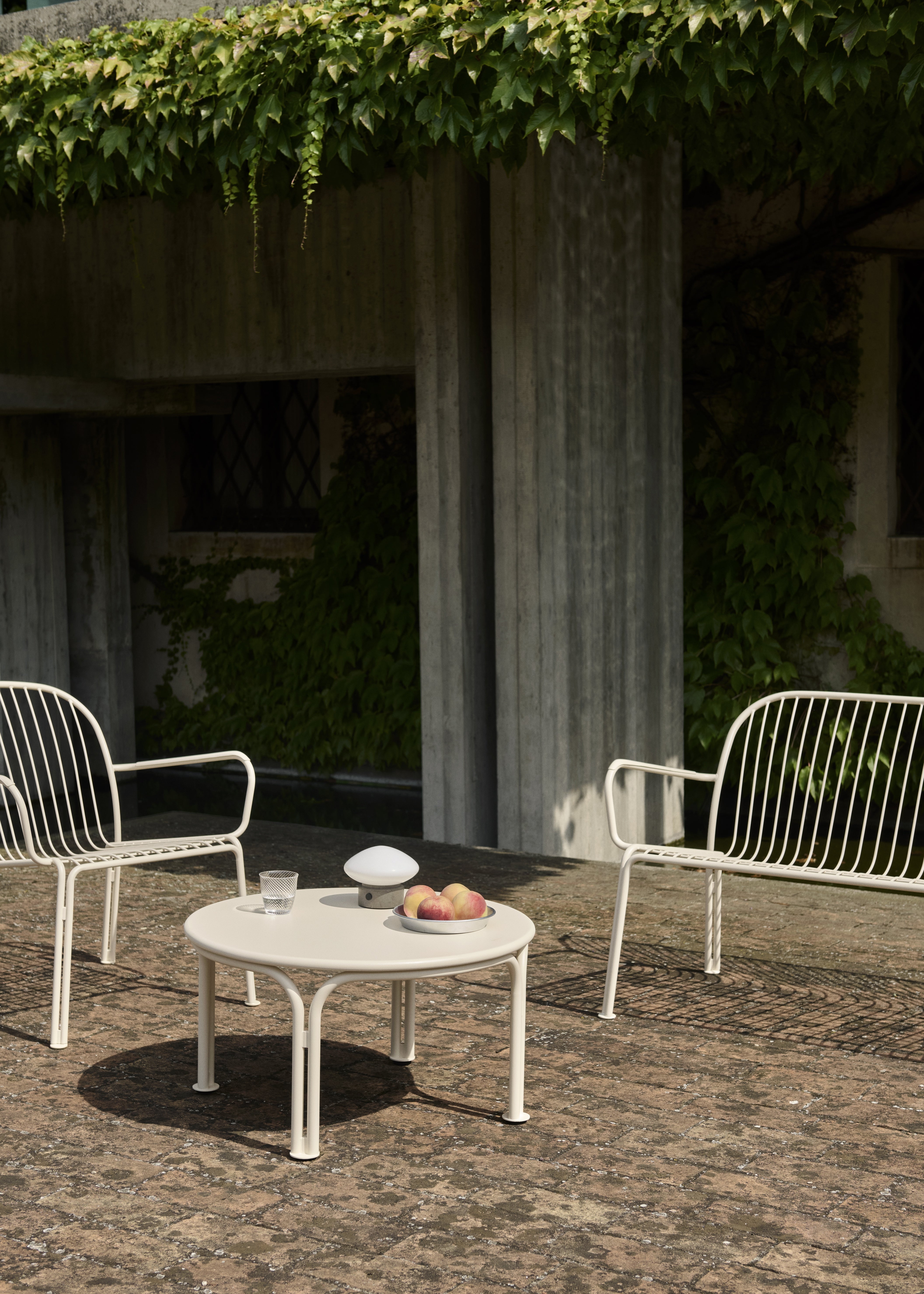 Outdoor bench with armrests THORVALD SC110 black