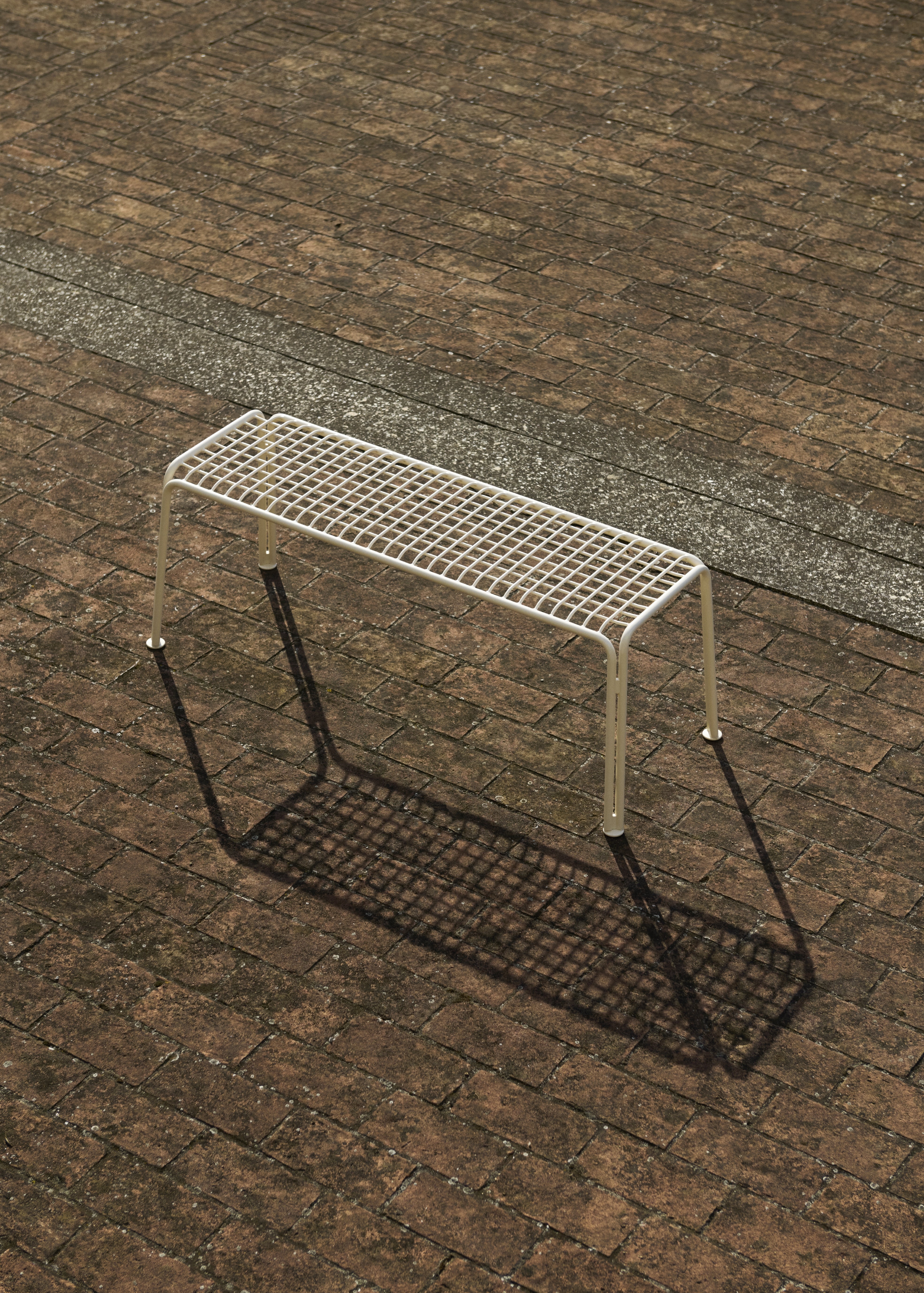 THORVALD SC112 black outdoor bench without backrest