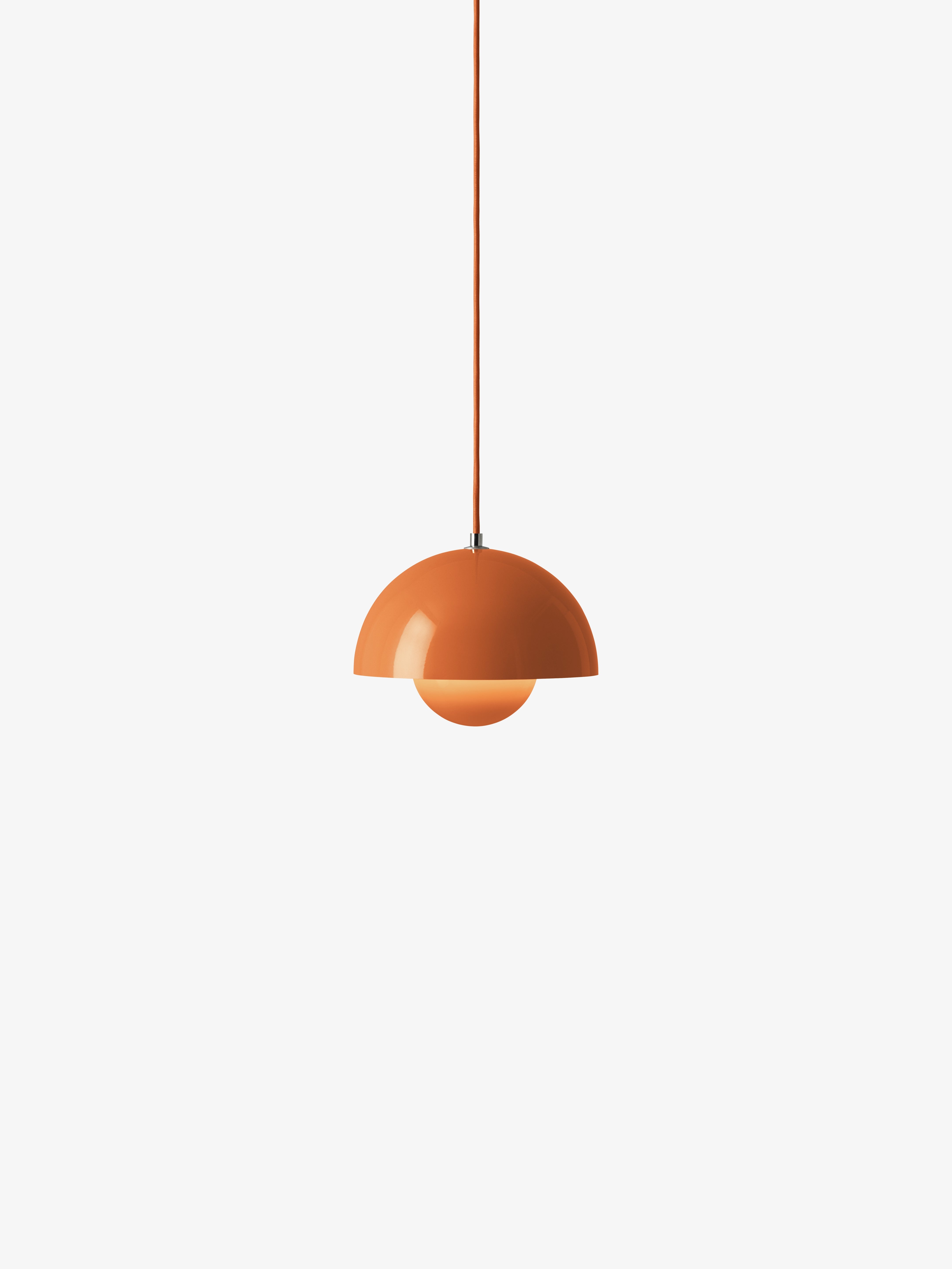 FLOWERPOT pendant lamp in orange